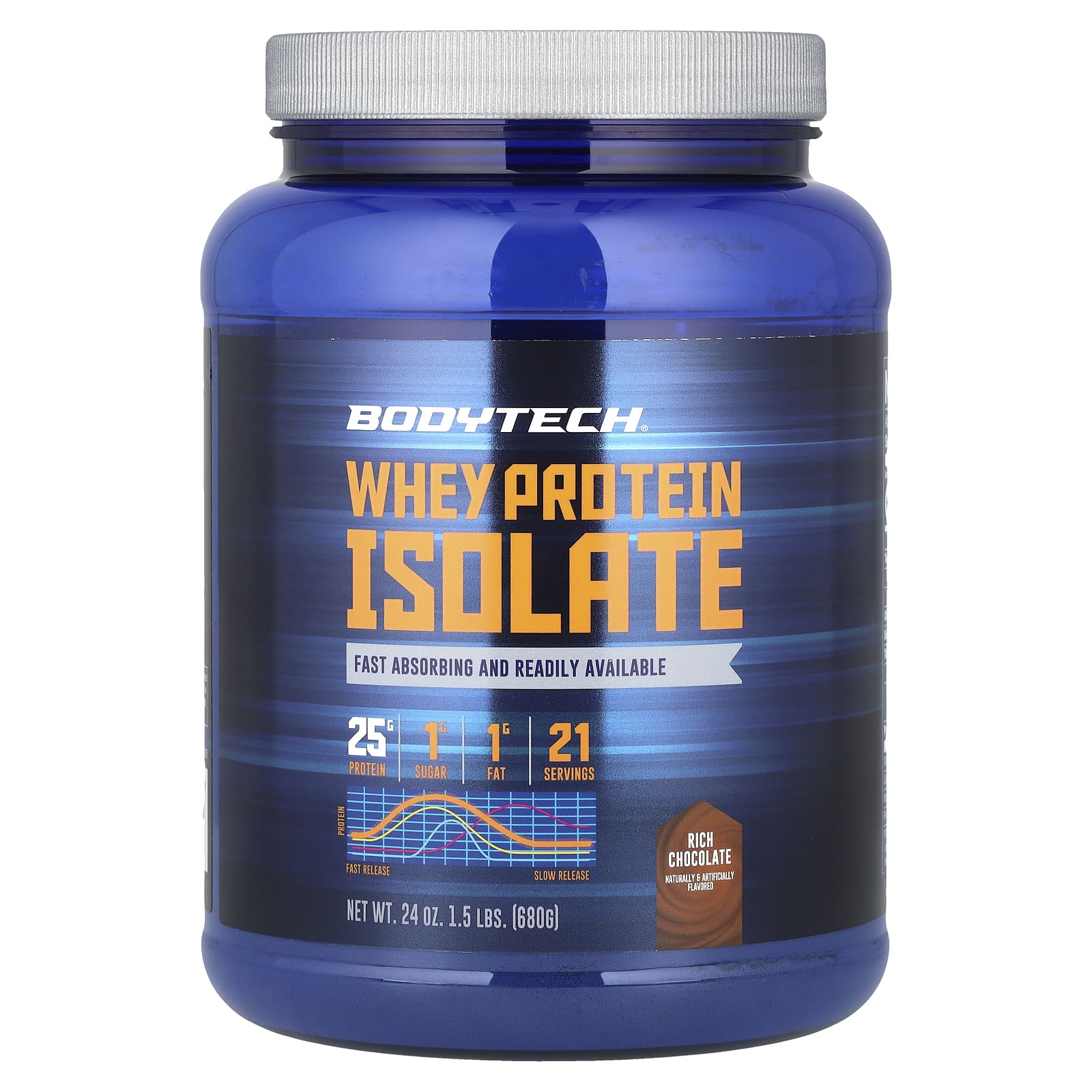 BodyTech Whey Protein Isolate – Rich Chocolate – 680 g — Tunisie