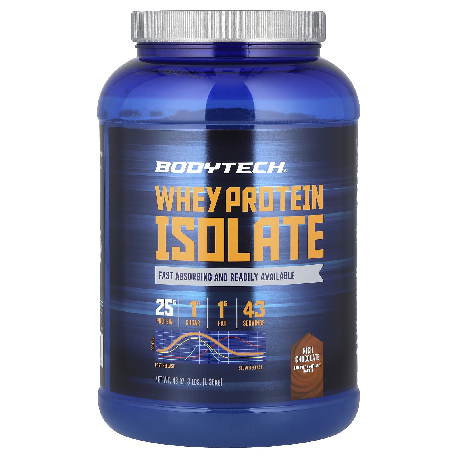 BodyTech Whey Protein Isolate – Rich Chocolate – 1,36 kg — Tunisie