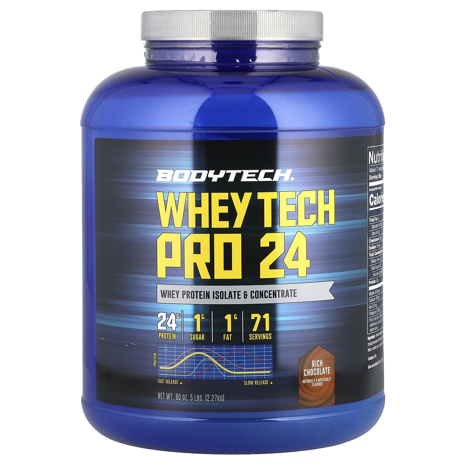BodyTech Whey Tech Pro 24 – Rich Chocolate – 2,27 kg — Tunisie