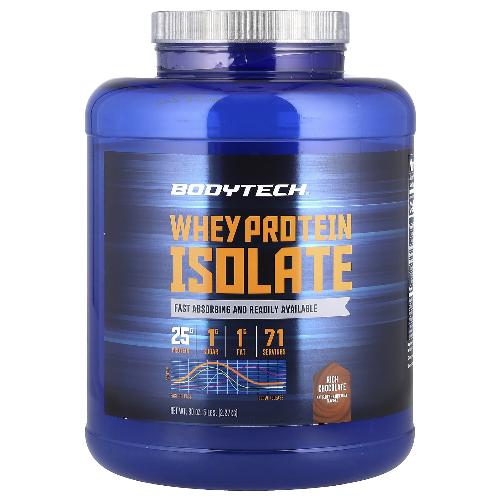 BodyTech Whey Protein Isolate – Rich Chocolate – 2,27 kg — Tunisie