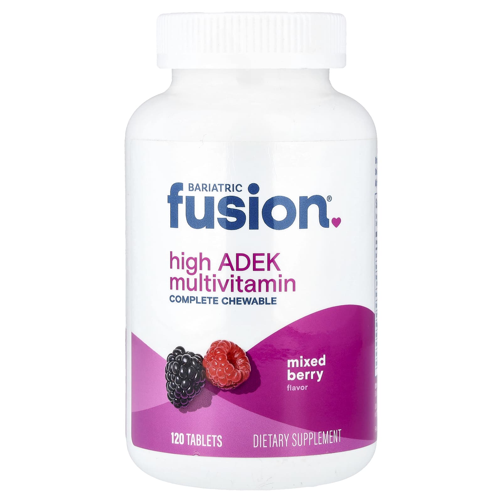 Bariatric Fusion High ADEK Multivitamin – Mixed Berry – 120 comprimés — Tunisie