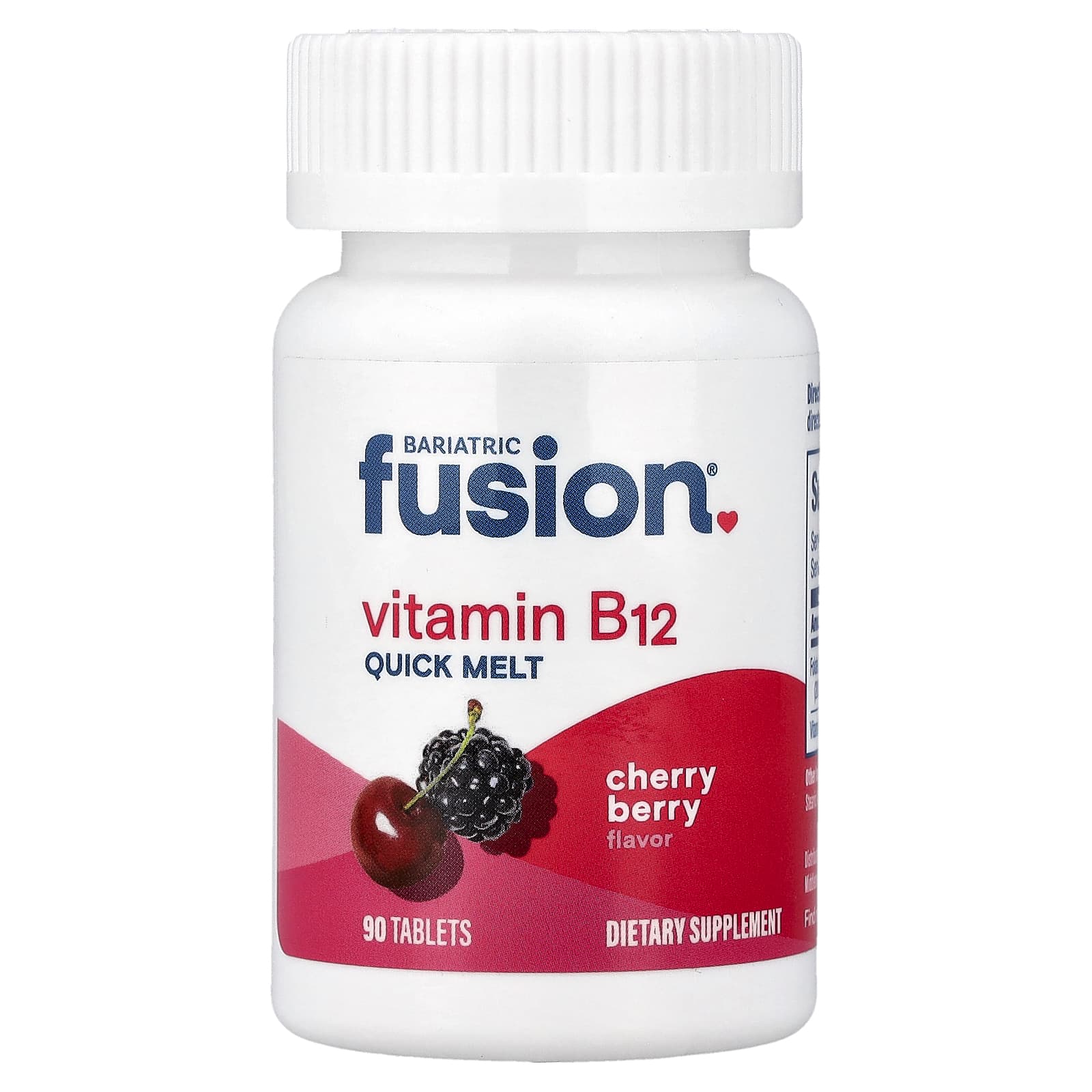 Bariatric Fusion Vitamin B12 Quick Melt – Cherry Berry – 90 comprimés — Tunisie