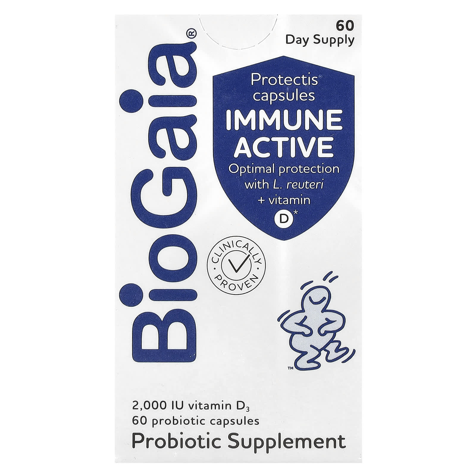 BioGaia Immune Active, Protectis Capsules – 60 gélules — Tunisie