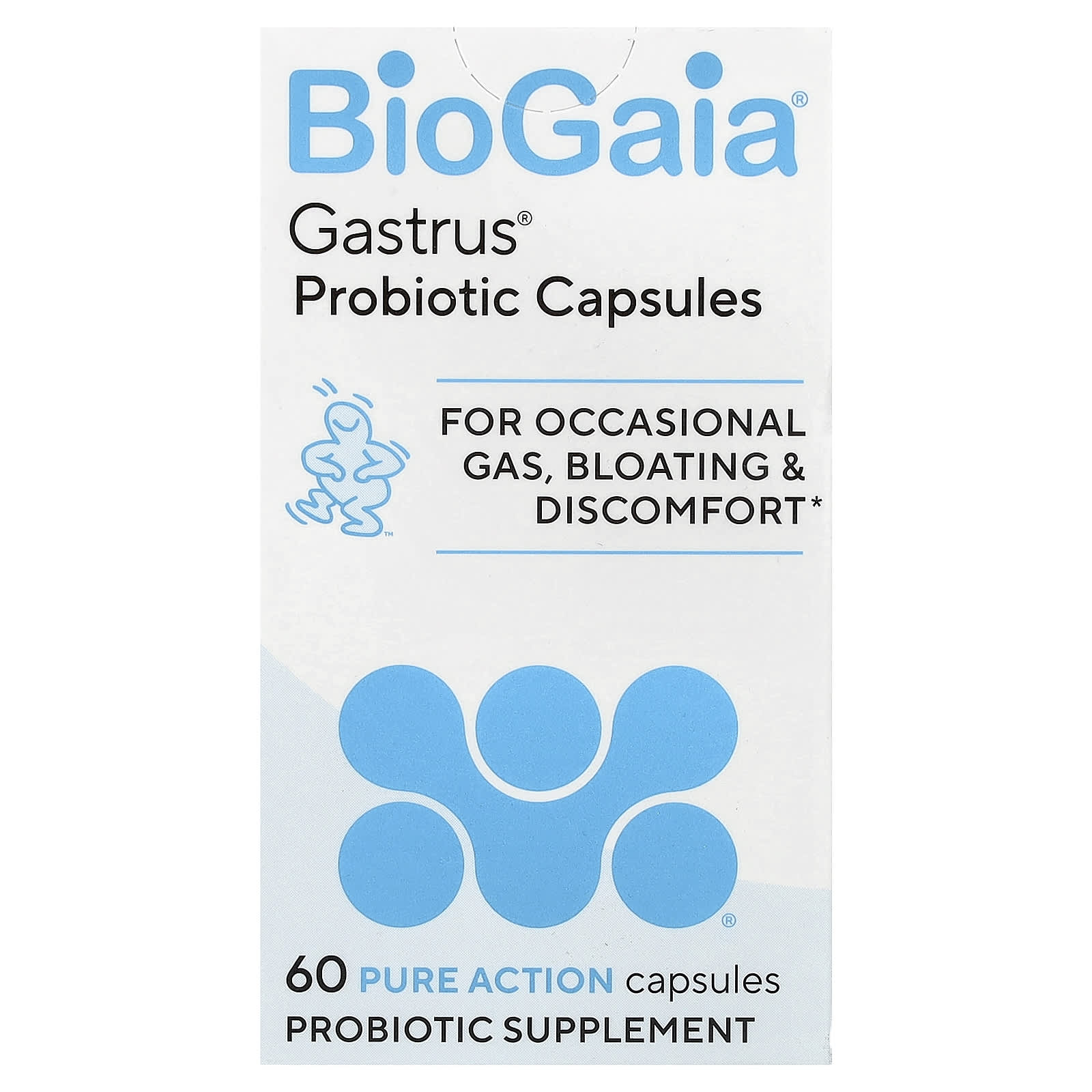 BioGaia Gastrus Probiotic Capsules, 60 Pure Action Capsules — Tunisie