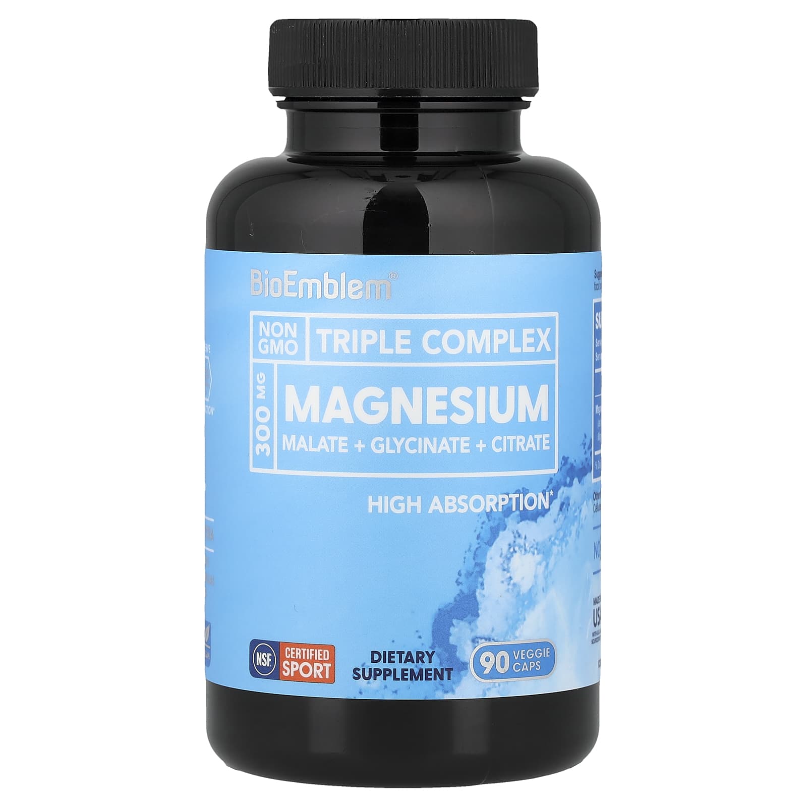 BioEmblem Magnesium, Triple Complex – 90 gélules végétales — Tunisie