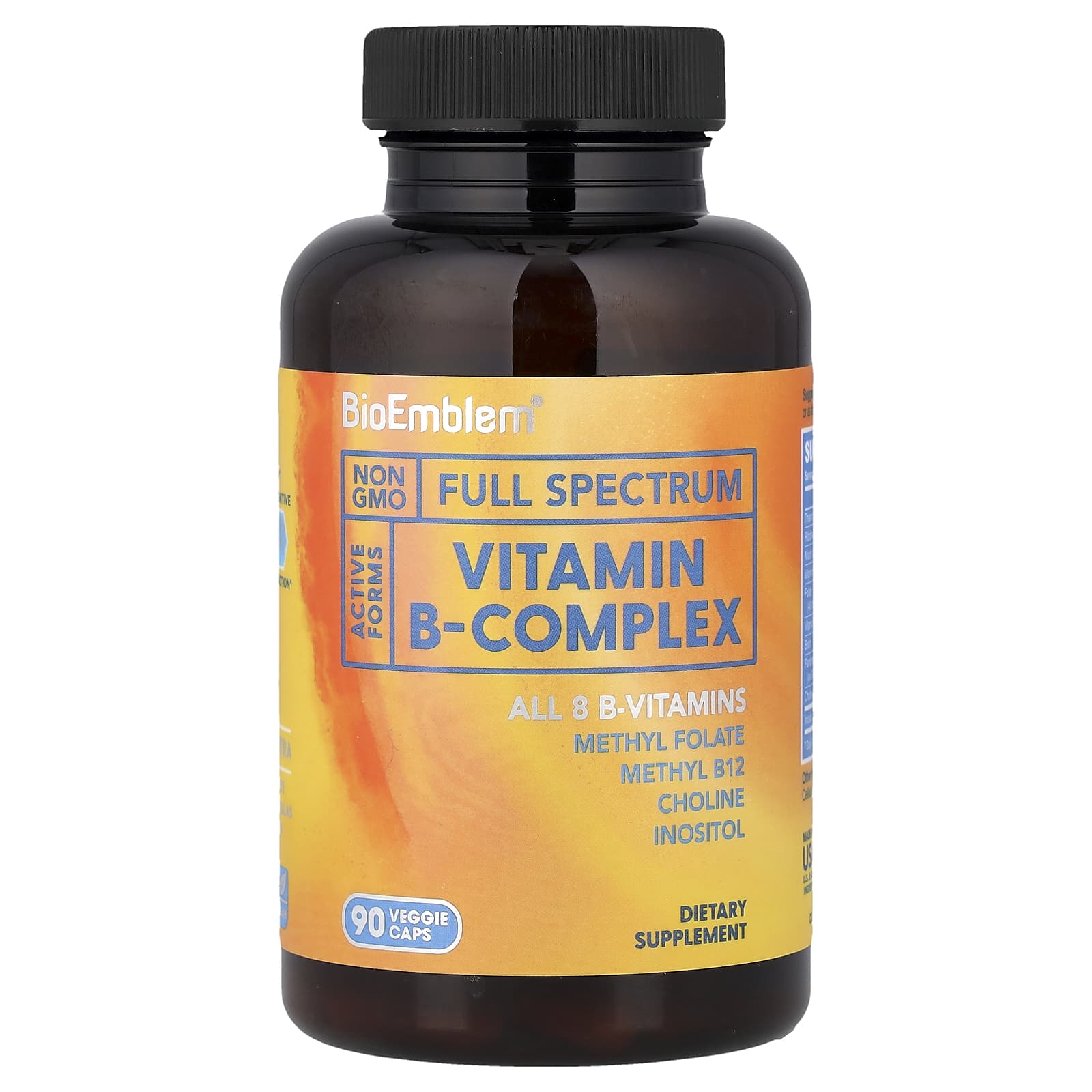 BioEmblem Vitamin B-Complex – 90 gélules végétales — Tunisie
