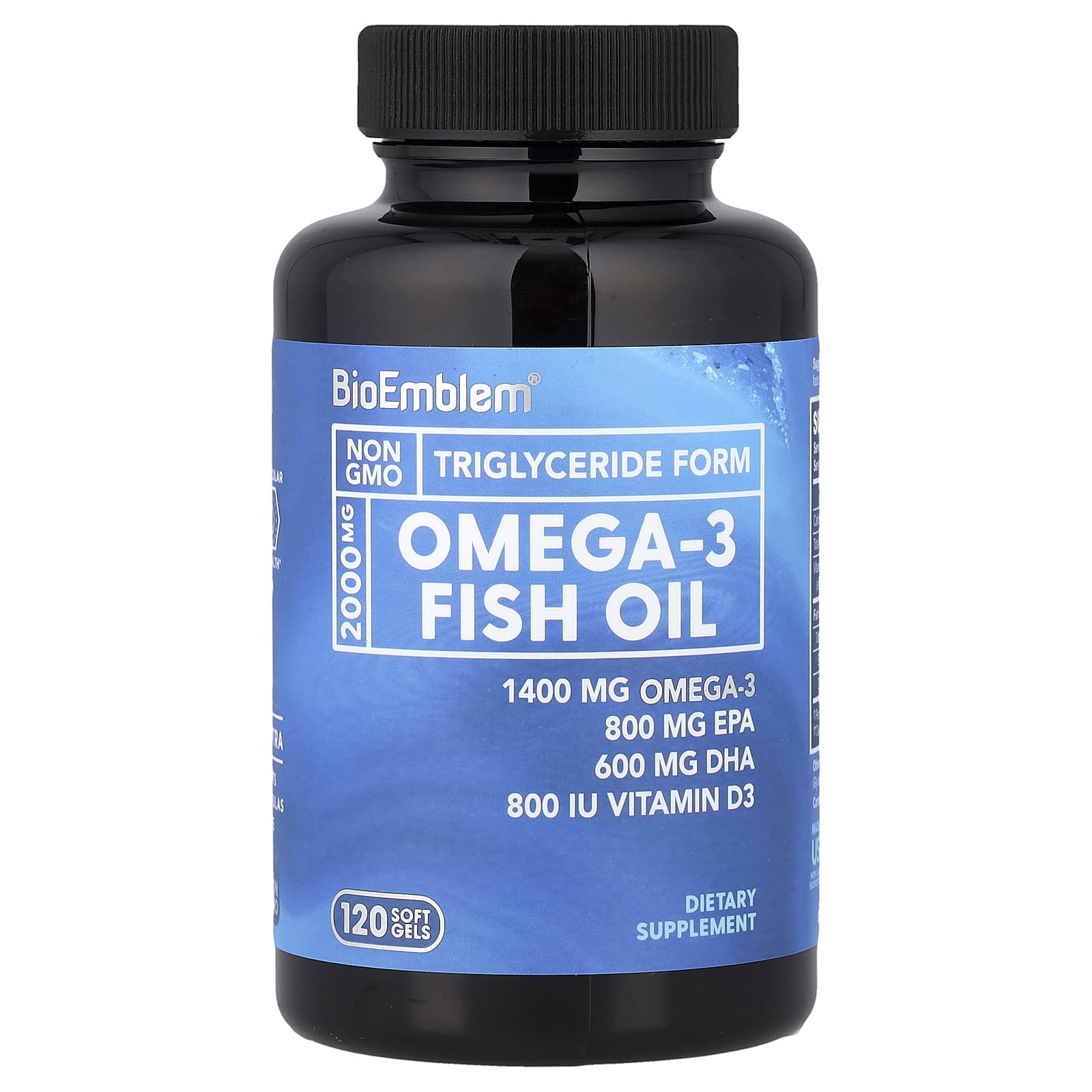 BioEmblem Omega-3 Fish Oil – 120 capsules molles — Tunisie