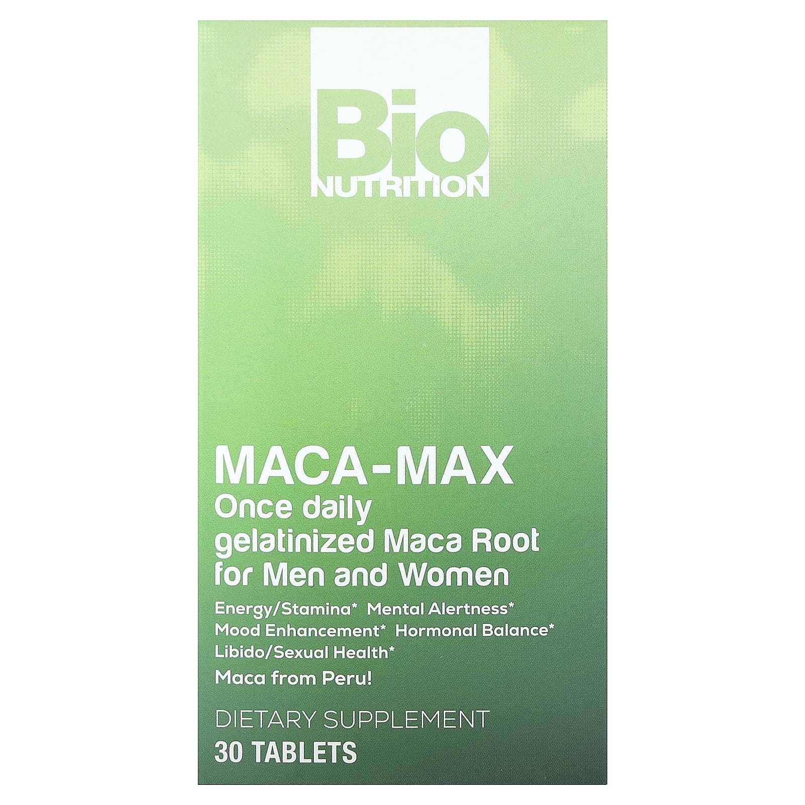 Bio Nutrition Maca-Max, For Men and Women – 30 comprimés — Tunisie