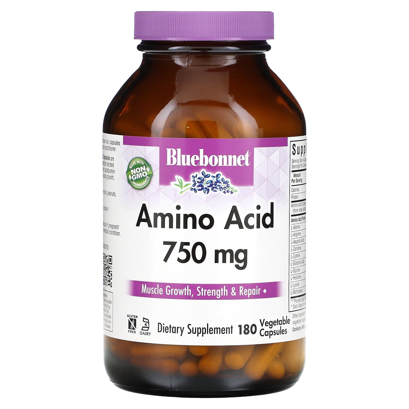 Bluebonnet Nutrition Amino Acid – 750 mg — Tunisie