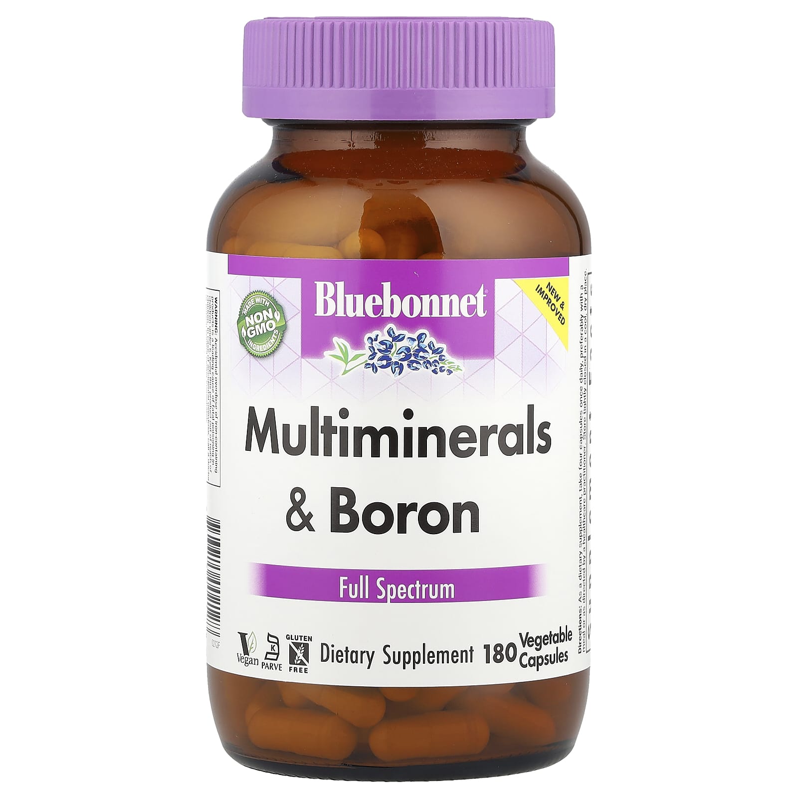 Bluebonnet Nutrition Multiminerals & Boron, 180 Vegetable Capsules — Tunisie