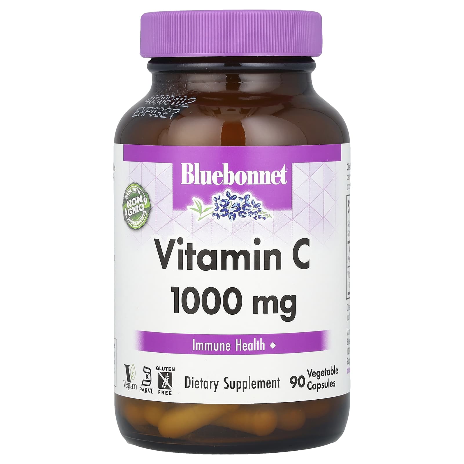 Bluebonnet Nutrition Vitamin C – 90 gélules végétales – 1000 mg — Tunisie