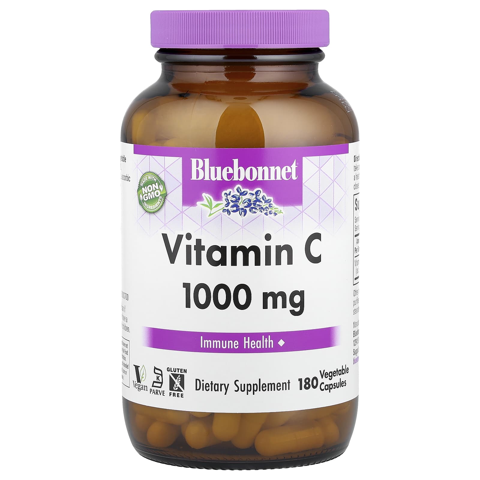 Bluebonnet Nutrition Vitamin C – 180 gélules végétales – 1000 mg — Tunisie