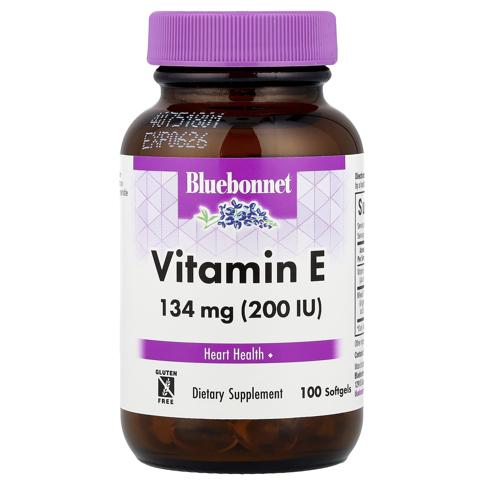 Bluebonnet Nutrition Vitamin E – 100 capsules molles — Tunisie