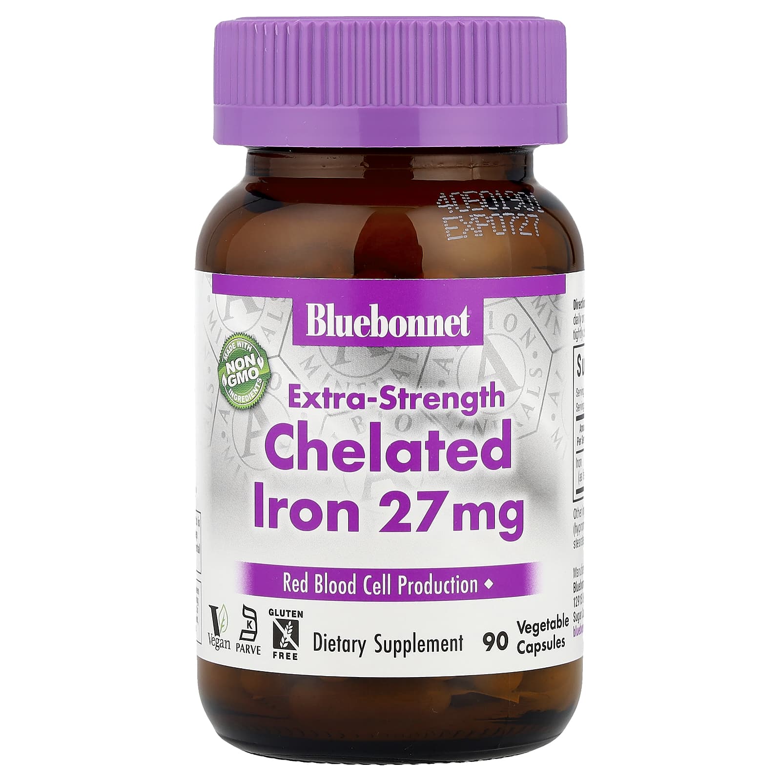 Bluebonnet Nutrition Chelated Iron, Extra-Strength – 27 mg — Tunisie