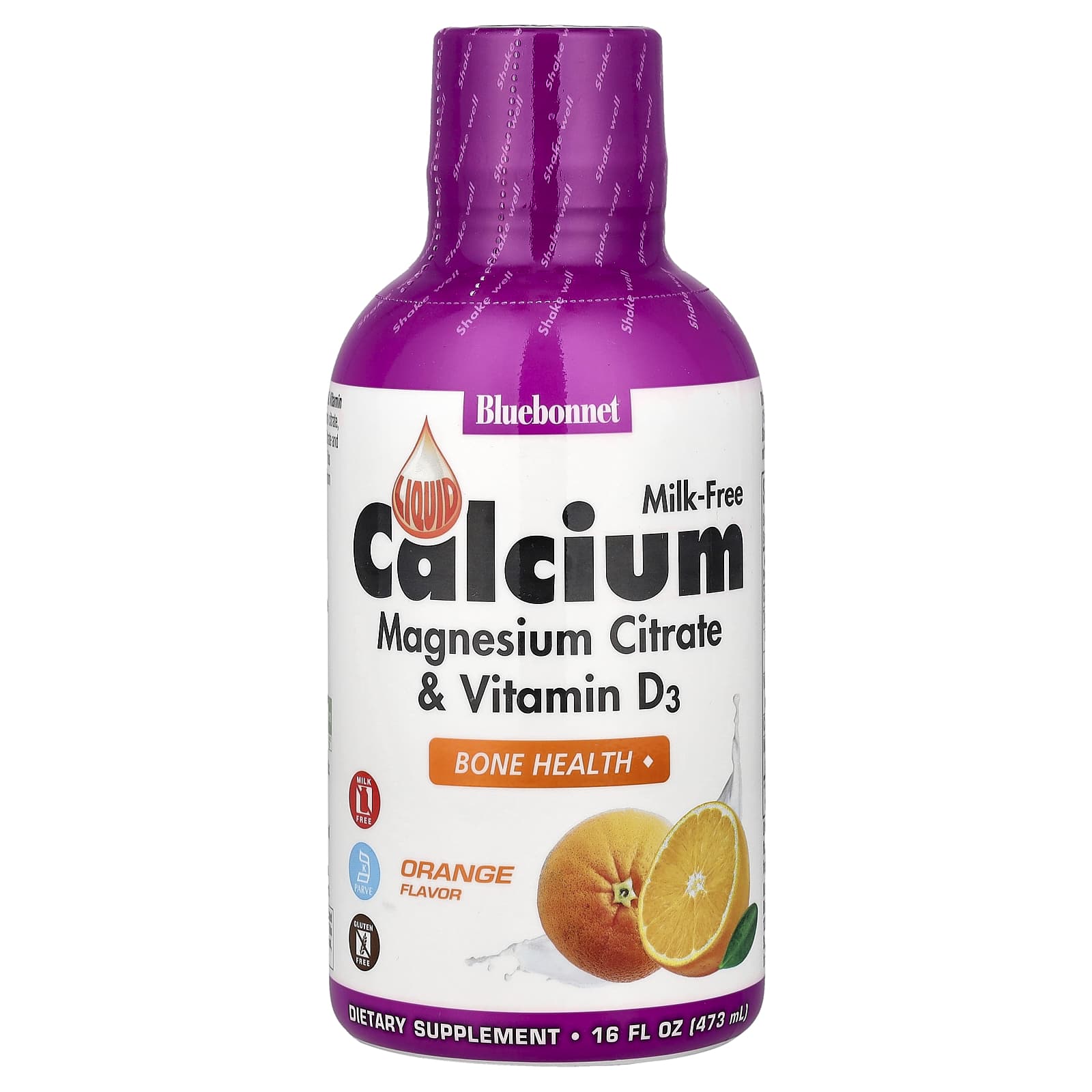 Bluebonnet Nutrition Liquid Calcium Magnesium Citrate & Vitamin D3 – Orange – 473 ml — Tunisie