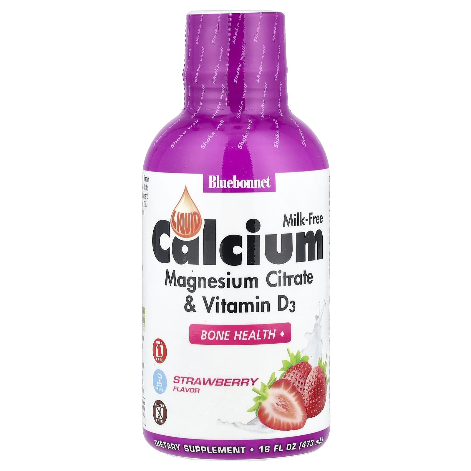 Bluebonnet Nutrition Liquid Calcium – Strawberry – 473 ml — Tunisie