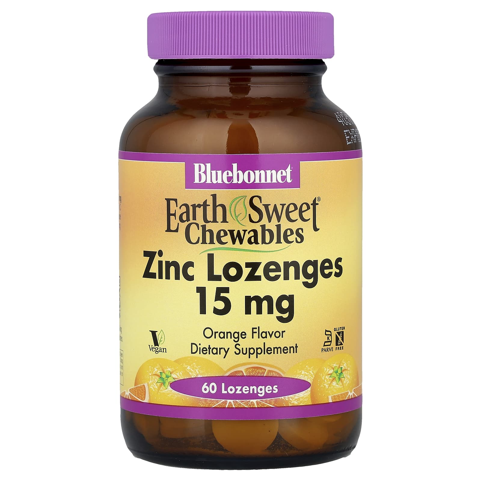 Bluebonnet Nutrition EarthSweet Chewables, Zinc Lozenges – Orange – 60 pastilles — Tunisie