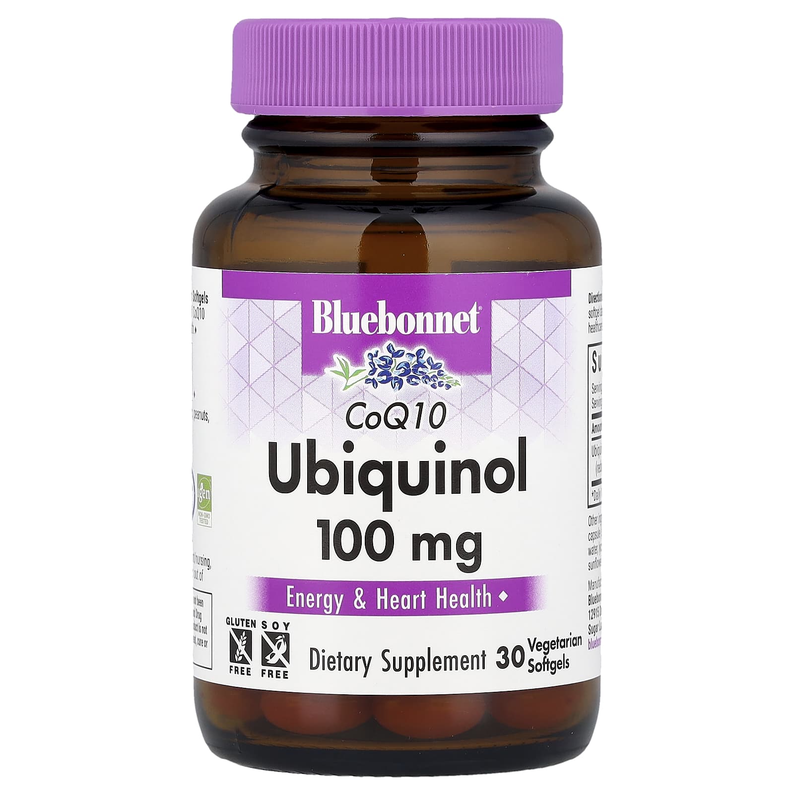 Bluebonnet Nutrition CoQ10 Ubiquinol – 100 mg — Tunisie