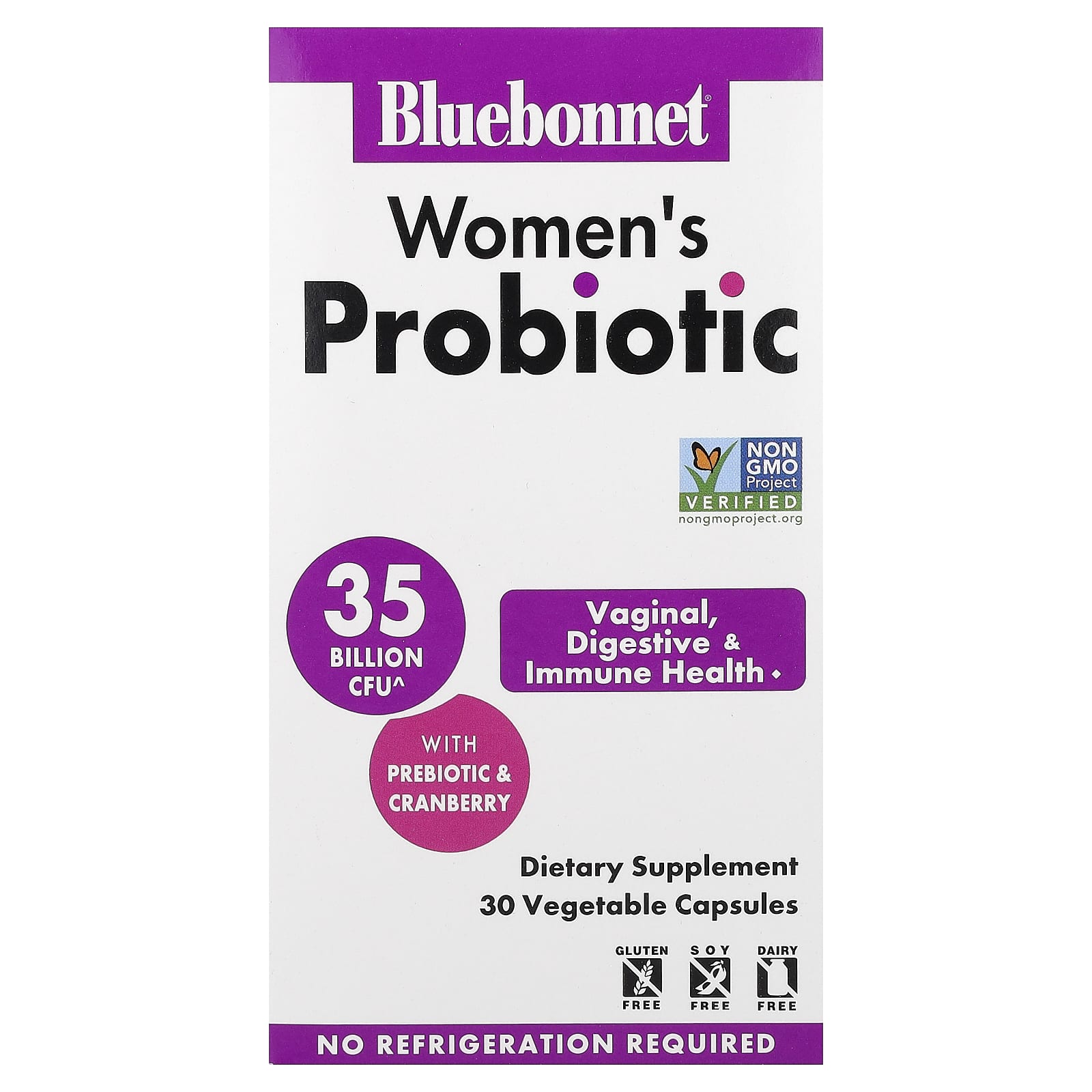 Bluebonnet Nutrition Women's Probiotic, 30 Vegetable Capsule — Tunisie