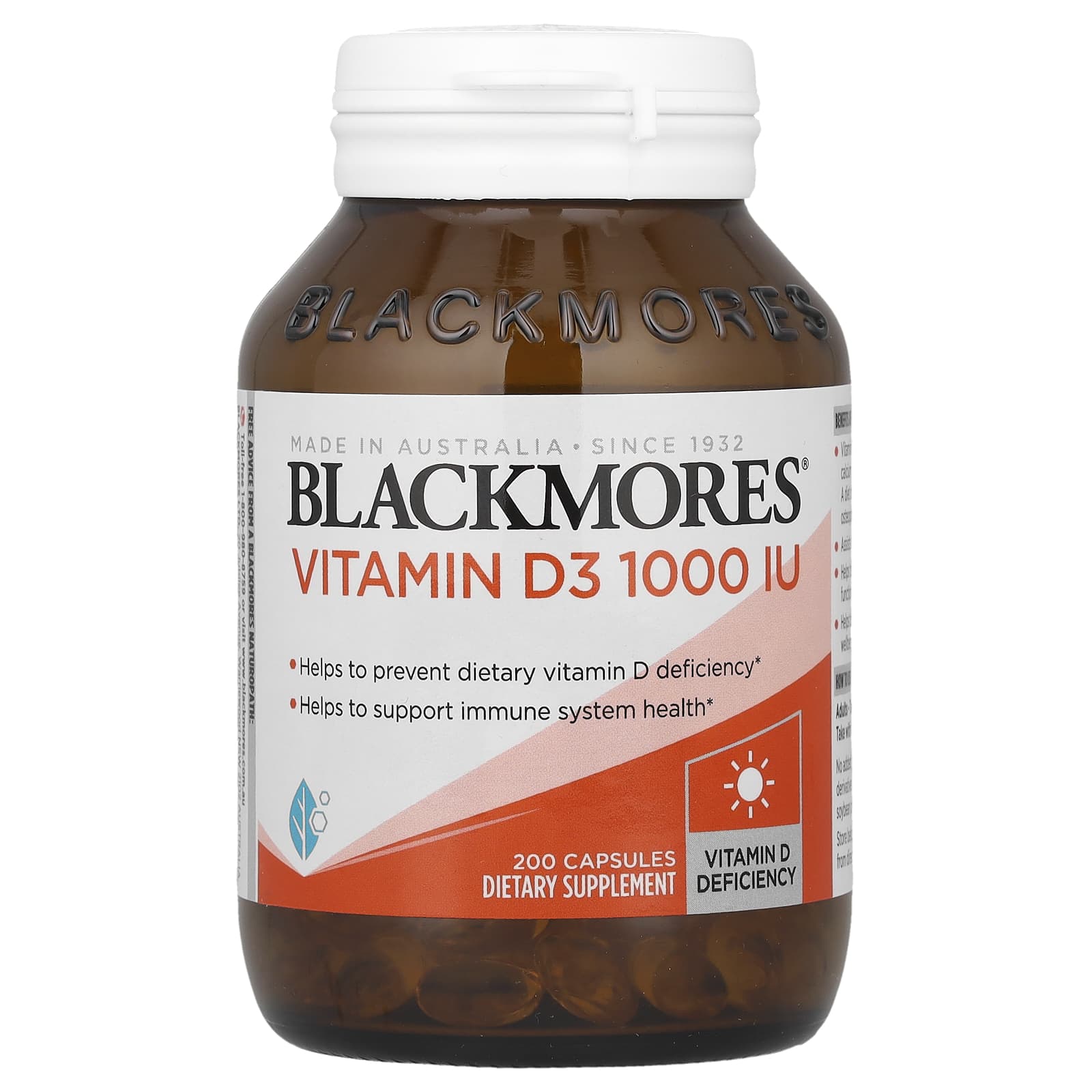 Blackmores Vitamin D3 – 200 gélules — Tunisie