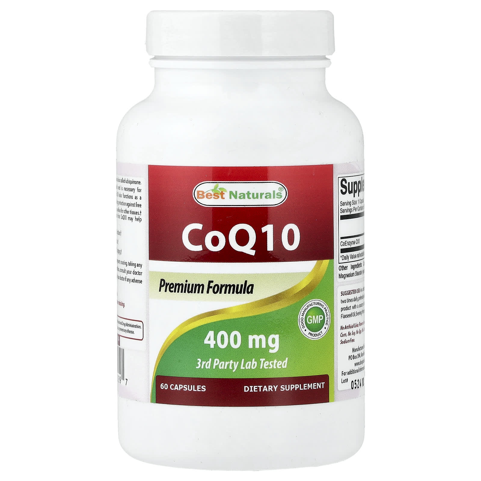 Best Naturals CoQ10 – 400 mg – 60 gélules — Tunisie