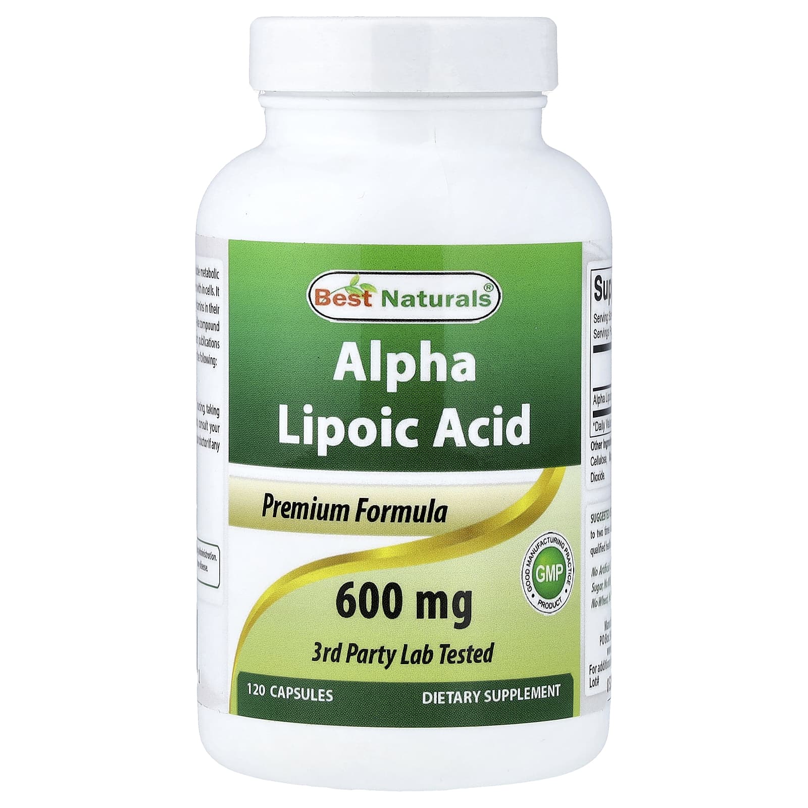 Best Naturals Alpha Lipoic Acid – 120 gélules — Tunisie