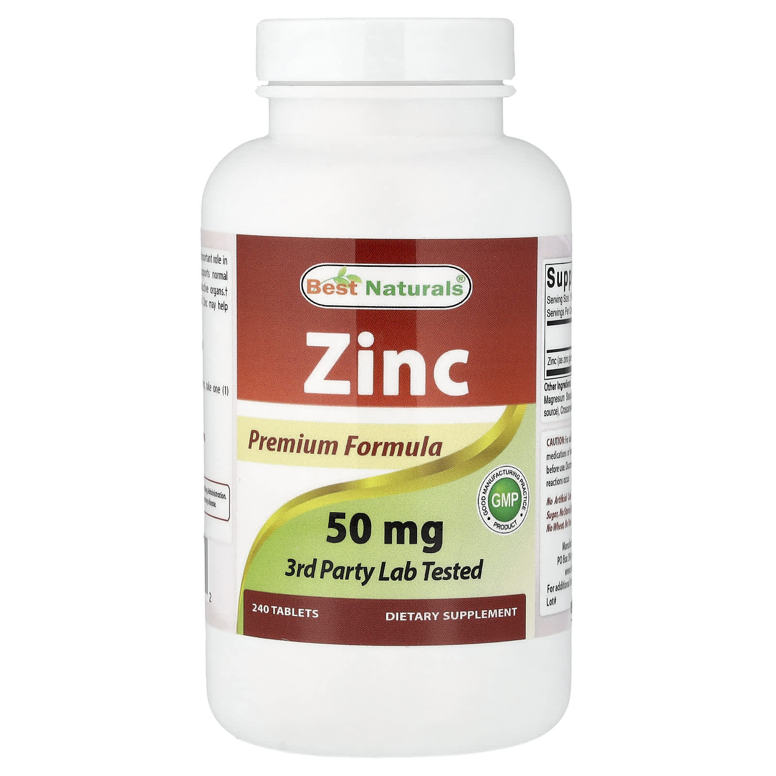Best Naturals Zinc – 240 comprimés — Tunisie