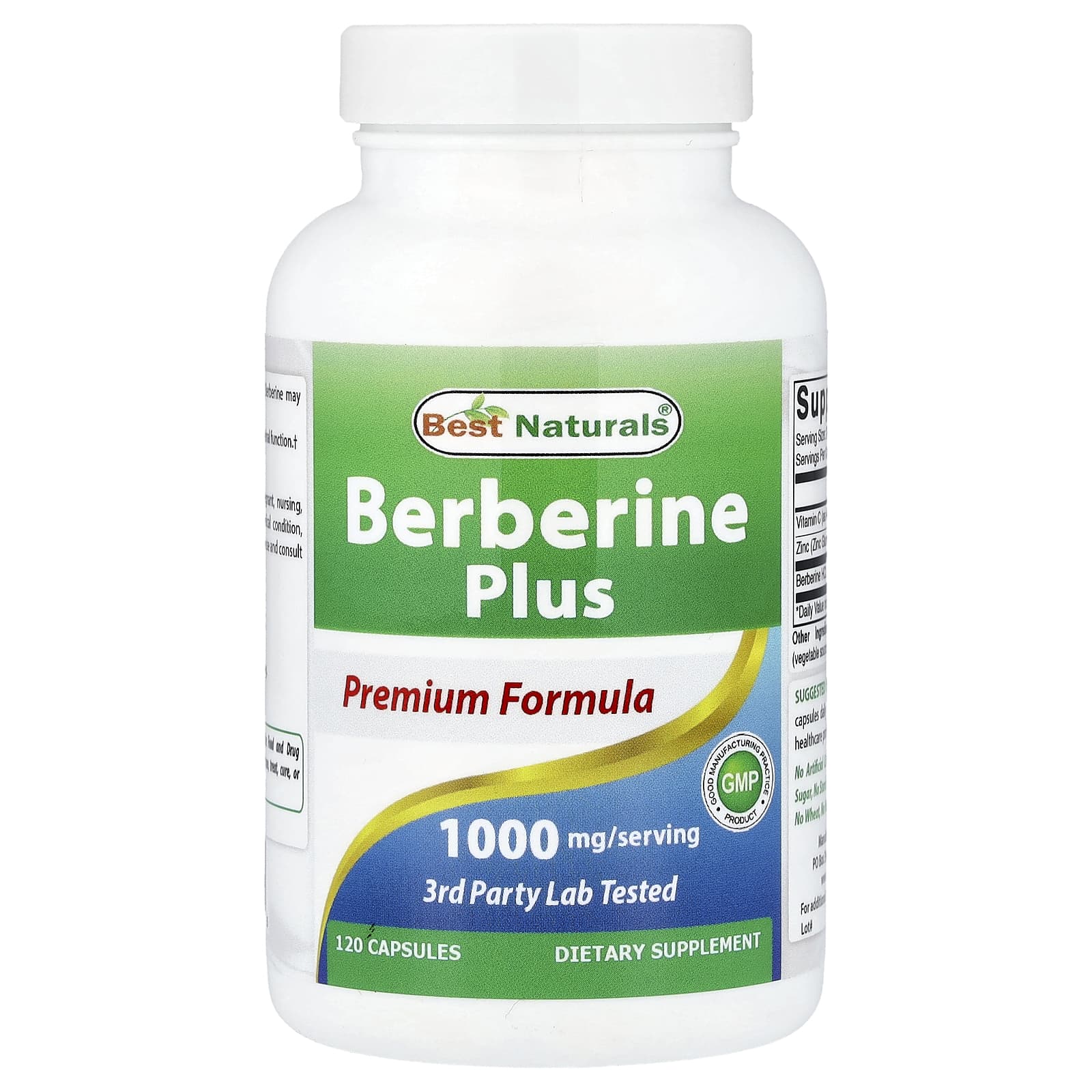 Best Naturals Berberine Plus – 120 gélules — Tunisie