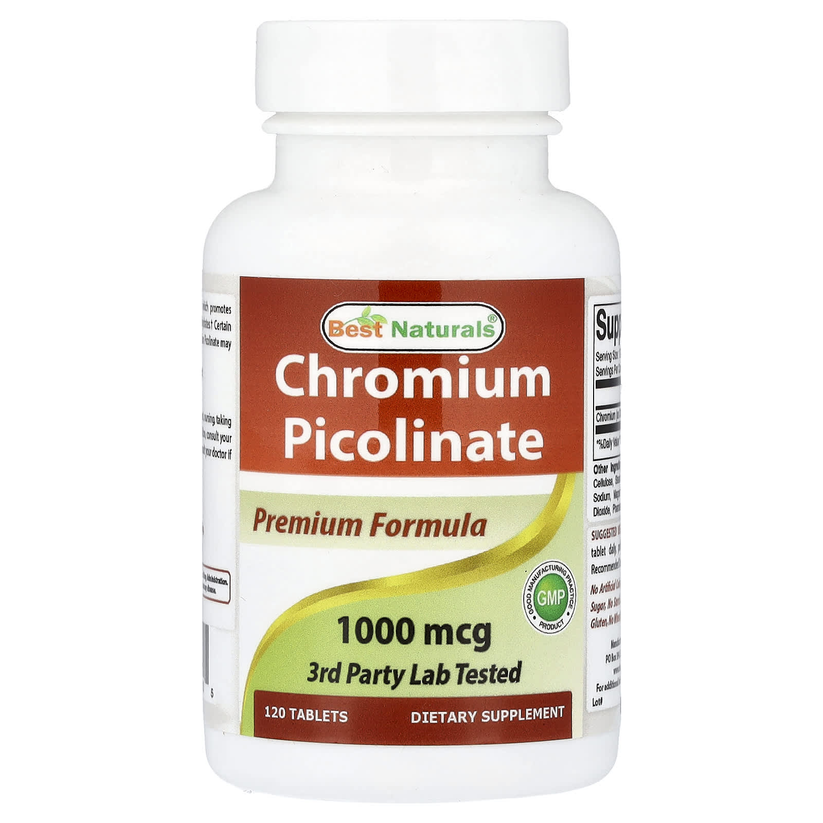 Best Naturals Chromium Picolinate – 120 comprimés — Tunisie