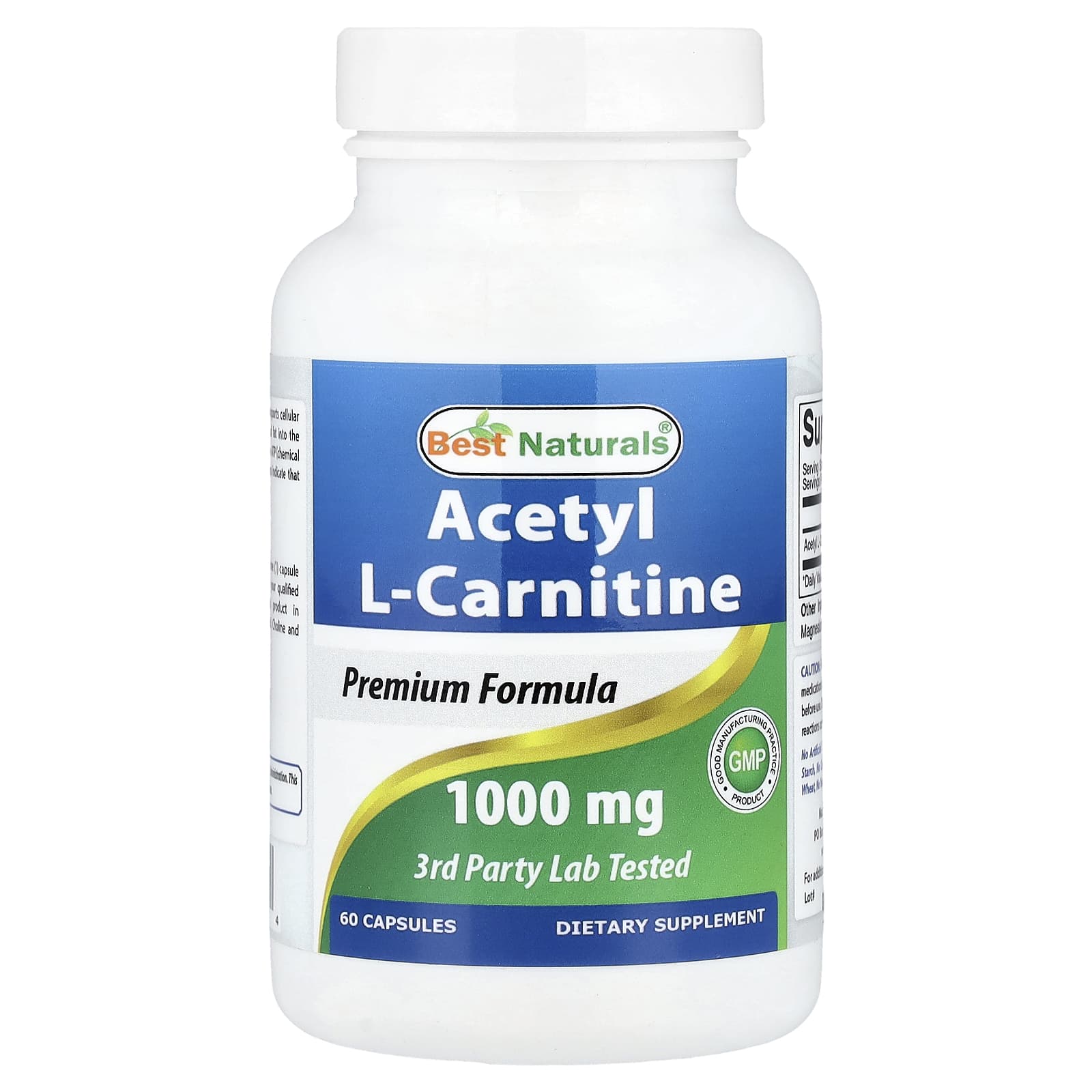 Best Naturals Acetyl L-Carnitine – 60 gélules — Tunisie