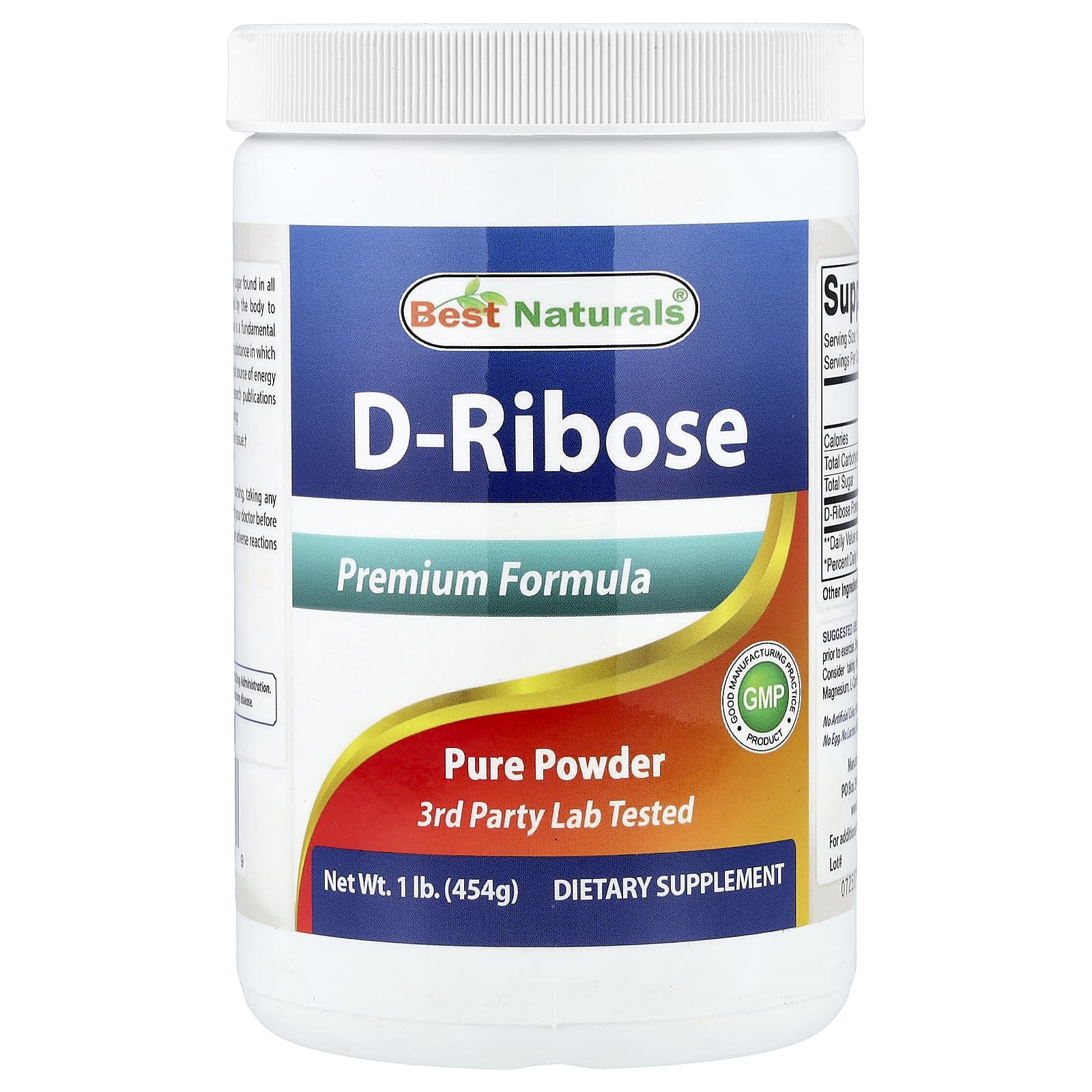 Best Naturals D-Ribose – 454 g — Tunisie