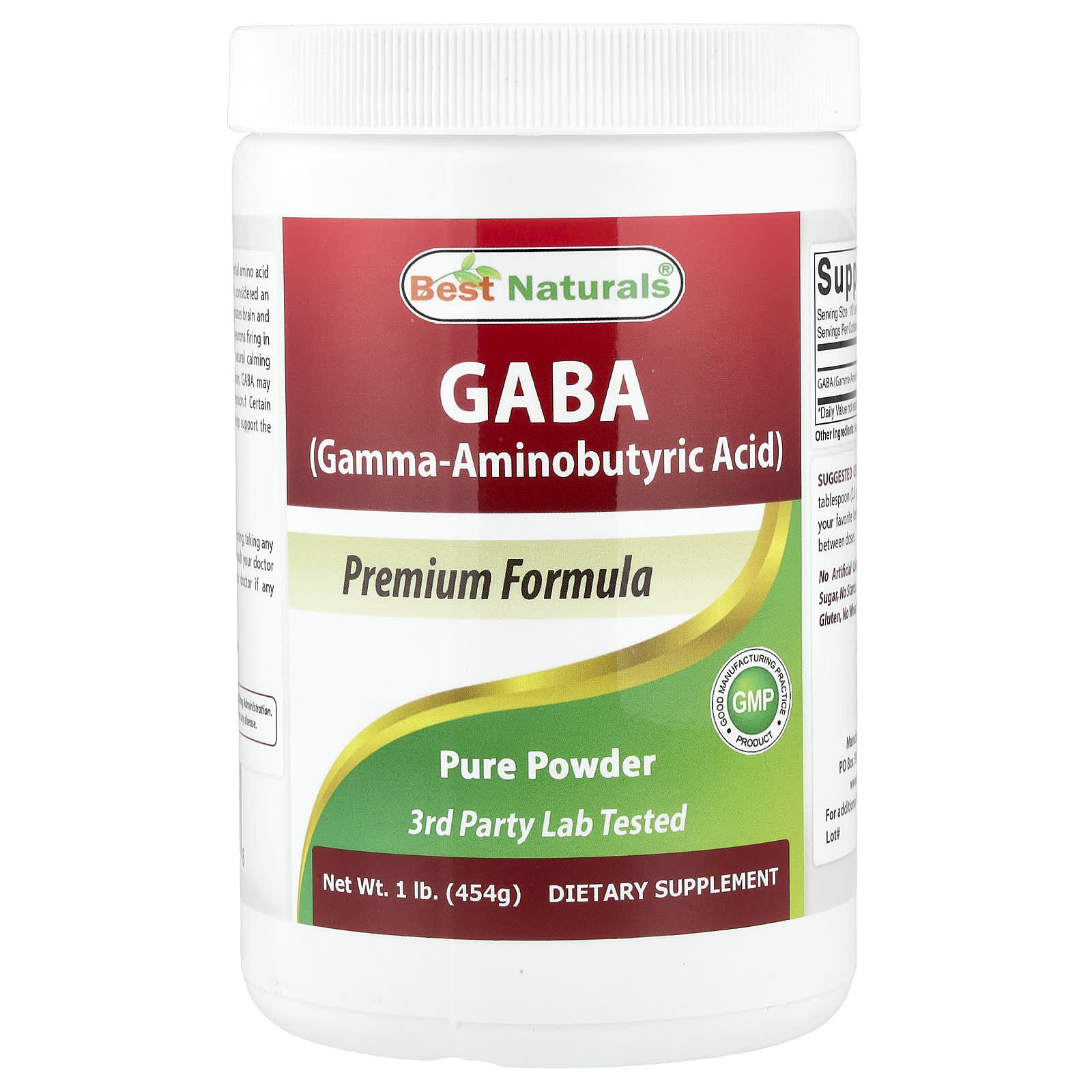 Best Naturals GABA – 454 g — Tunisie