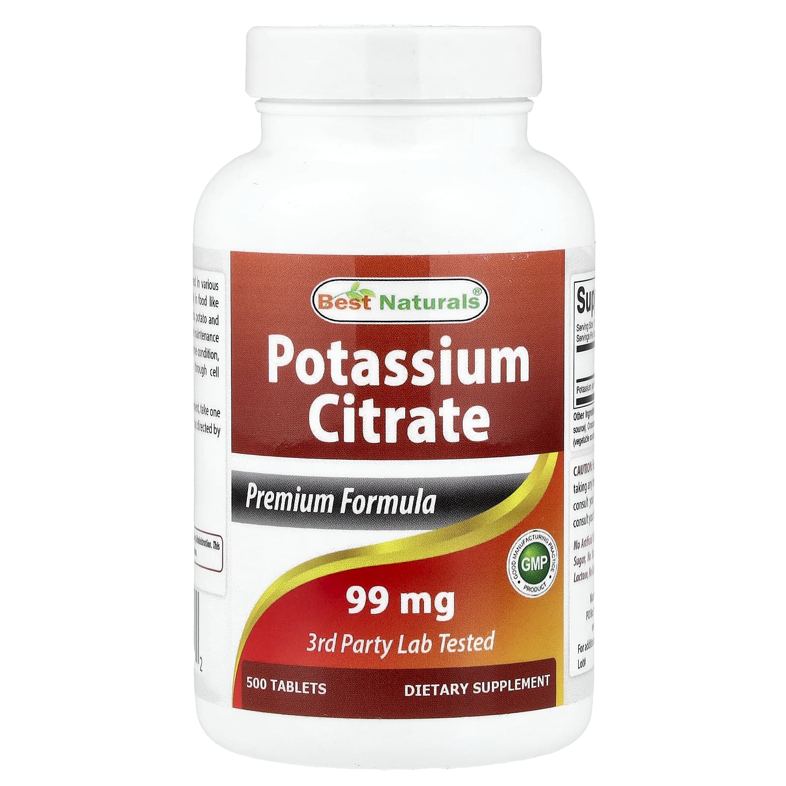 Best Naturals Potassium Citrate – 500 comprimés — Tunisie