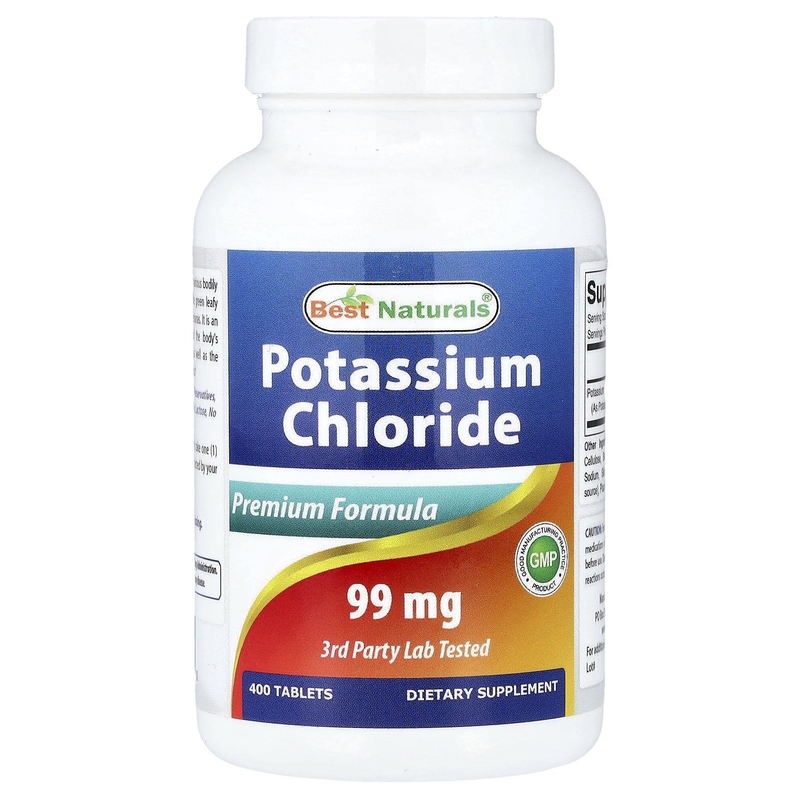 Best Naturals Potassium Chloride – 400 comprimés — Tunisie