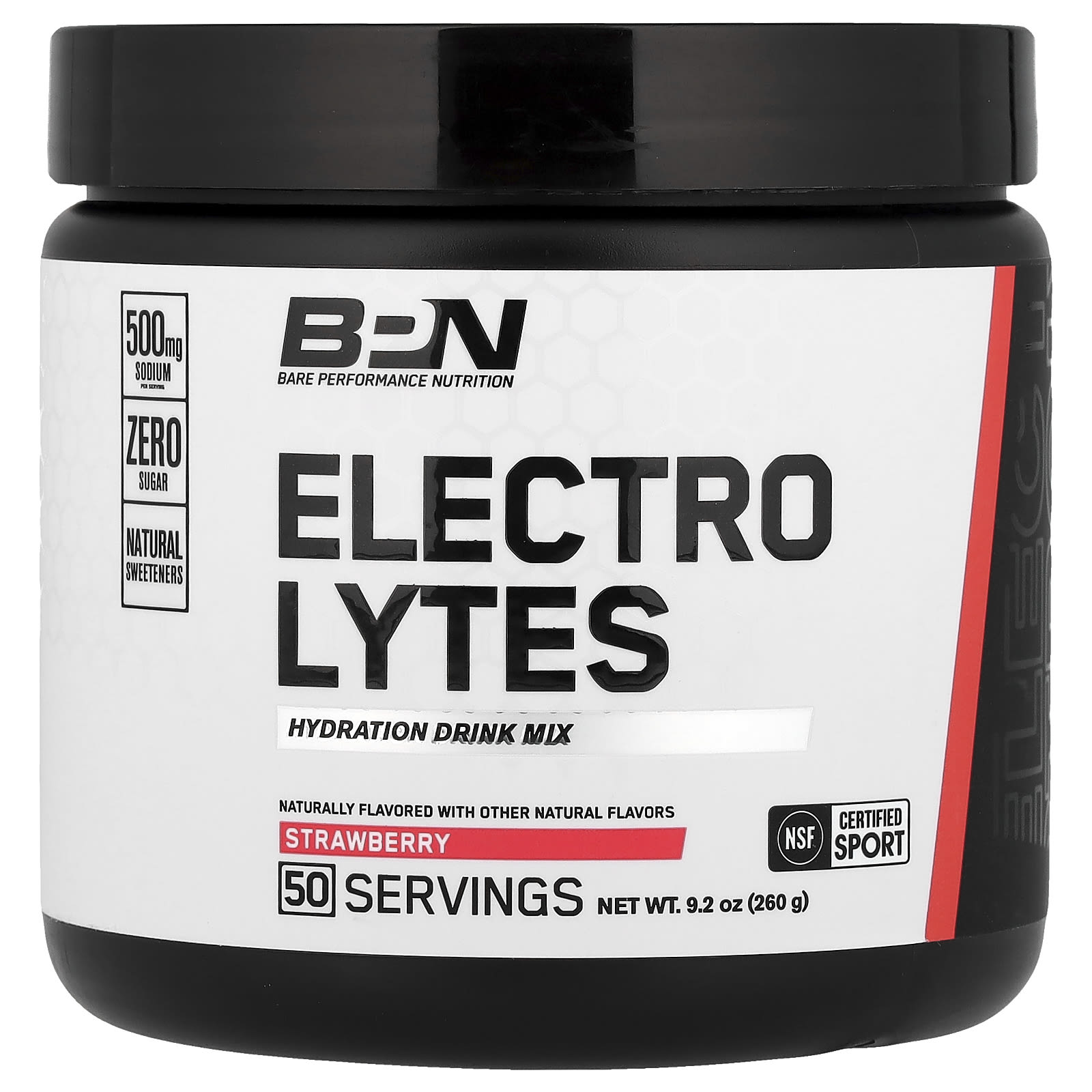 BPN Electrolytes, Hydration Drink Mix – Strawberry – 260 g — Tunisie
