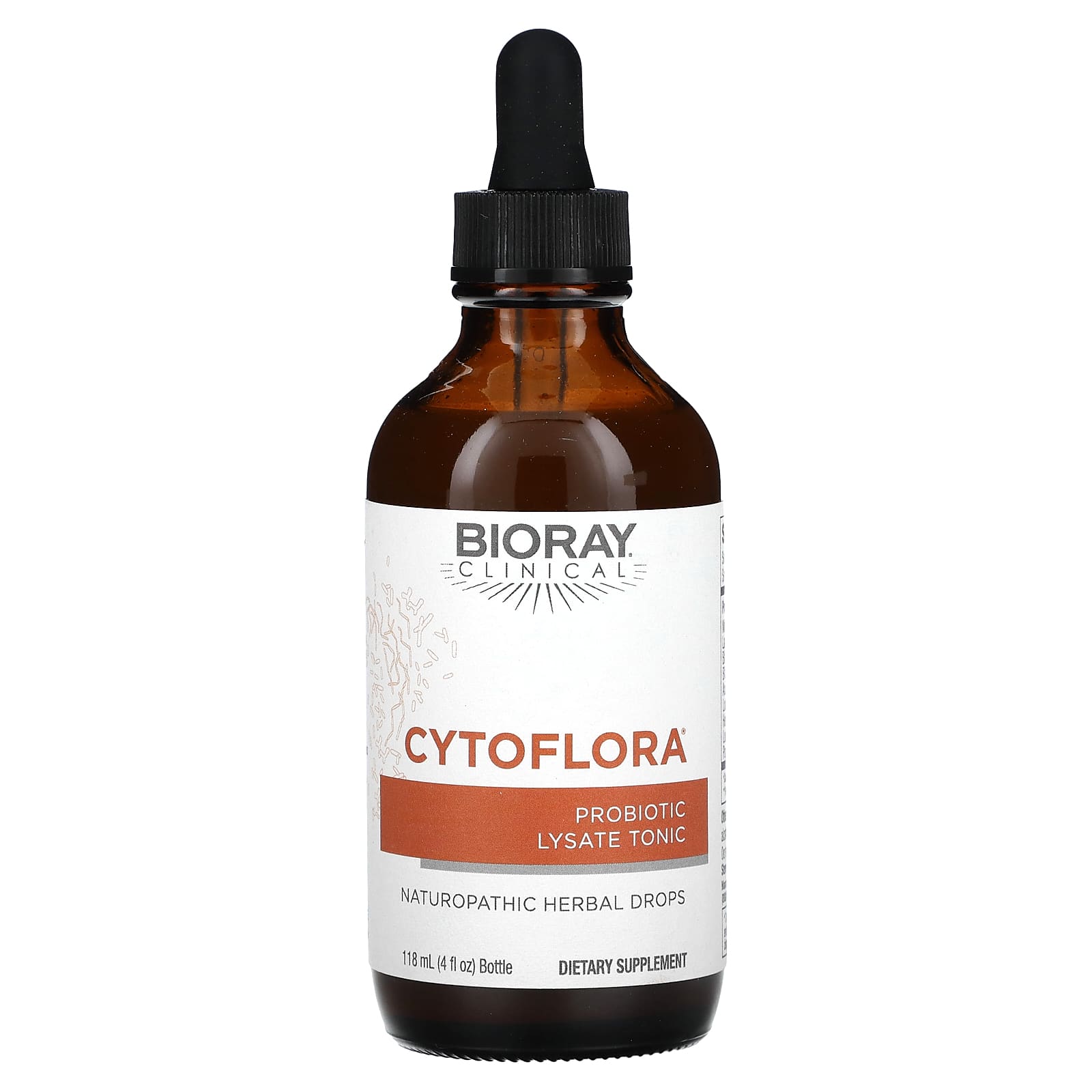 Bioray CytoFlora, Probiotic Lysate Tonic – 118 ml — étiquette 1