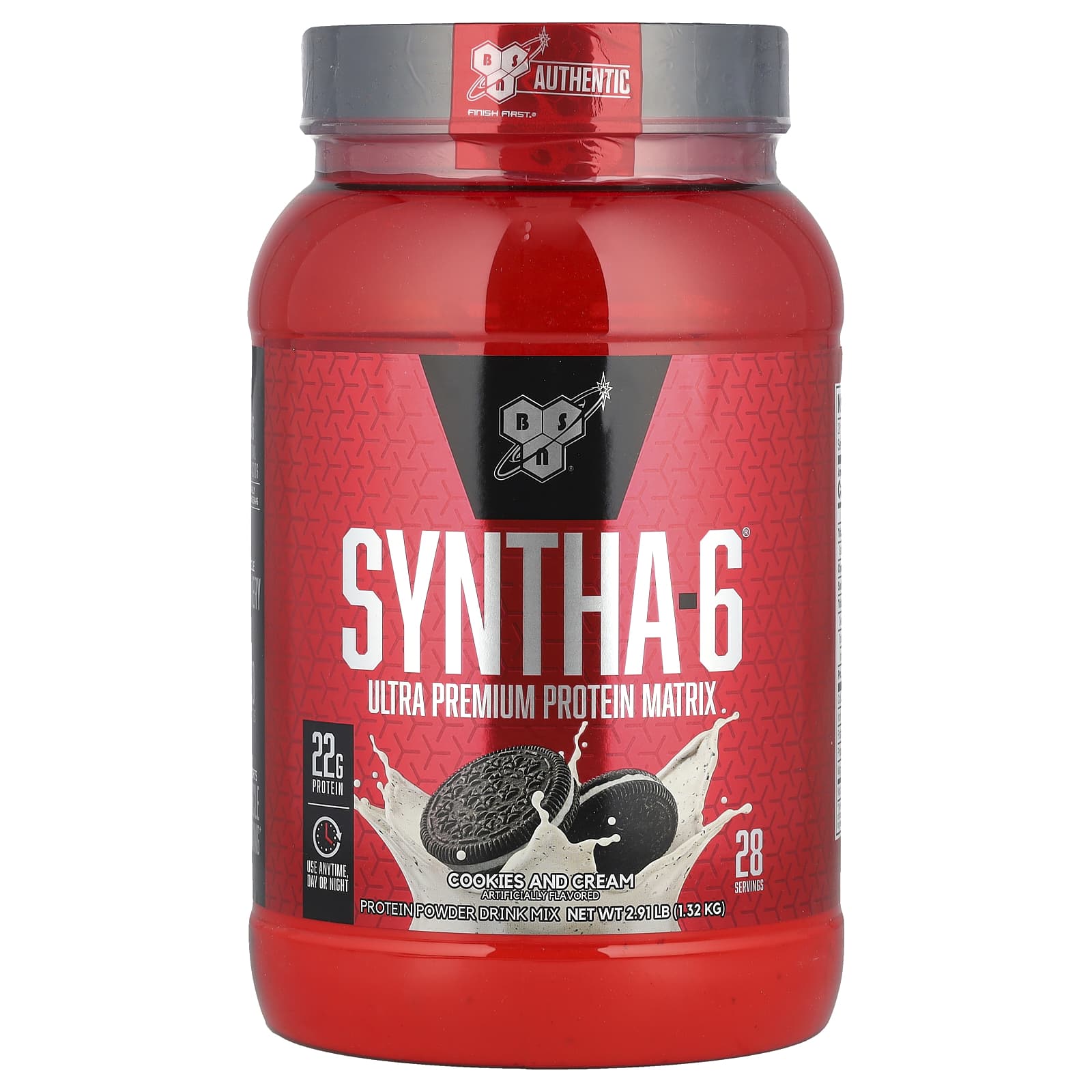 BSN Syntha-6, Ultra Premium Protein Matrix – Cookies & Cream – 1,32 kg — Tunisie