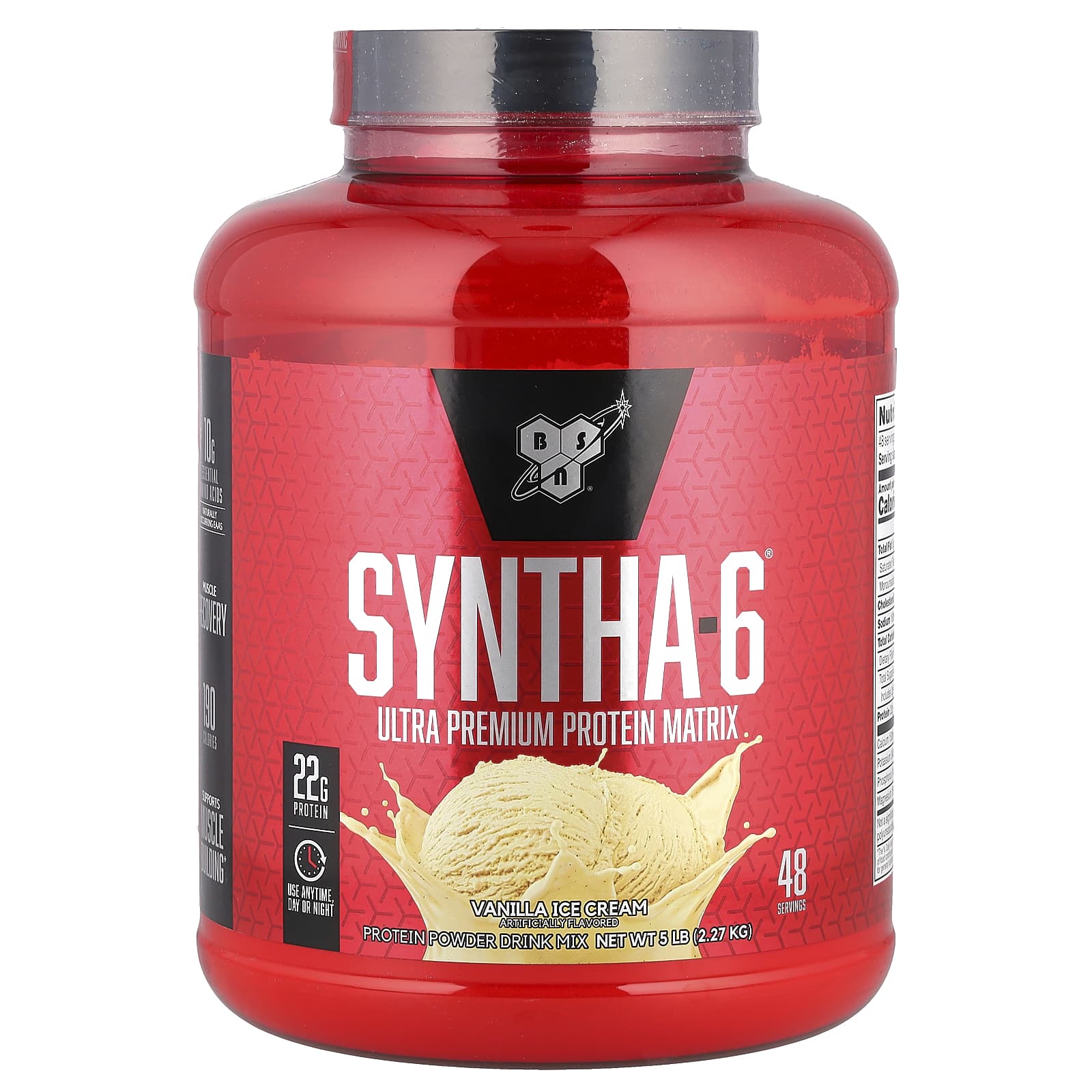 BSN Syntha-6, Ultra Premium Protein Matrix – Vanilla Ice Cream – 2,27 kg — Tunisie
