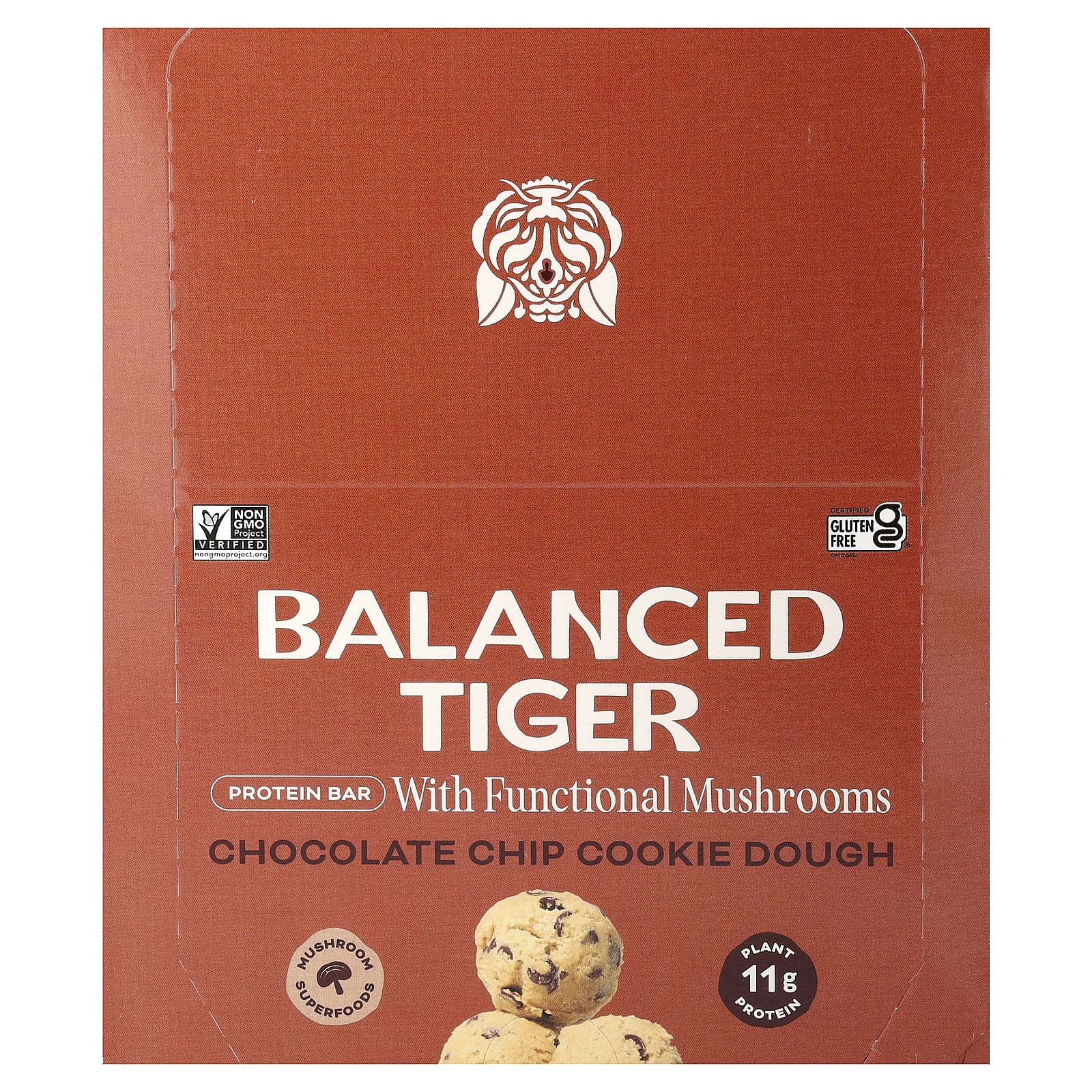 Balanced Tiger Protein Bar – Chocolate Chip Cookie Dough – 44 g — Tunisie