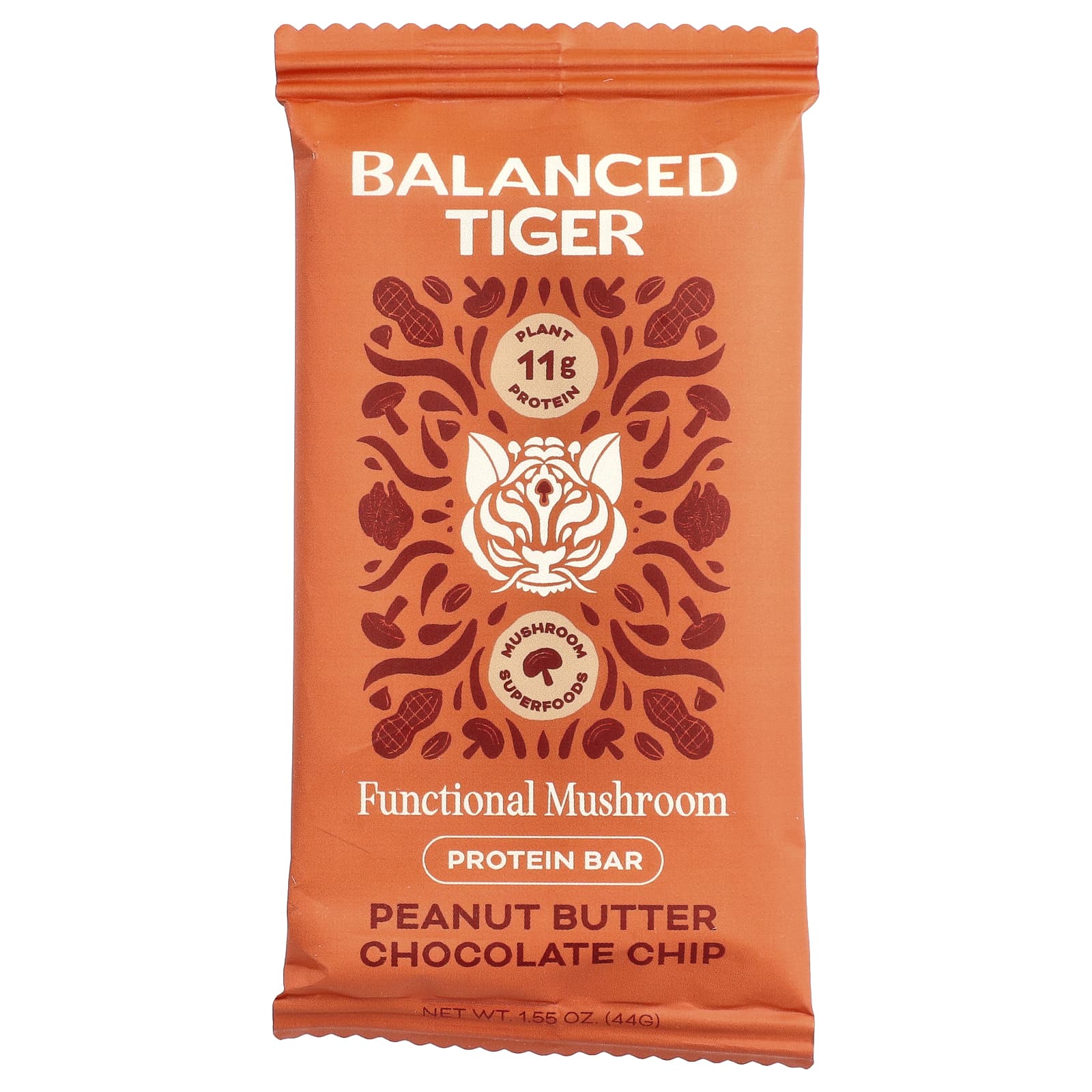 Balanced Tiger Protein Bar – Peanut Butter Chocolate Chip – 44 g — étiquette 1