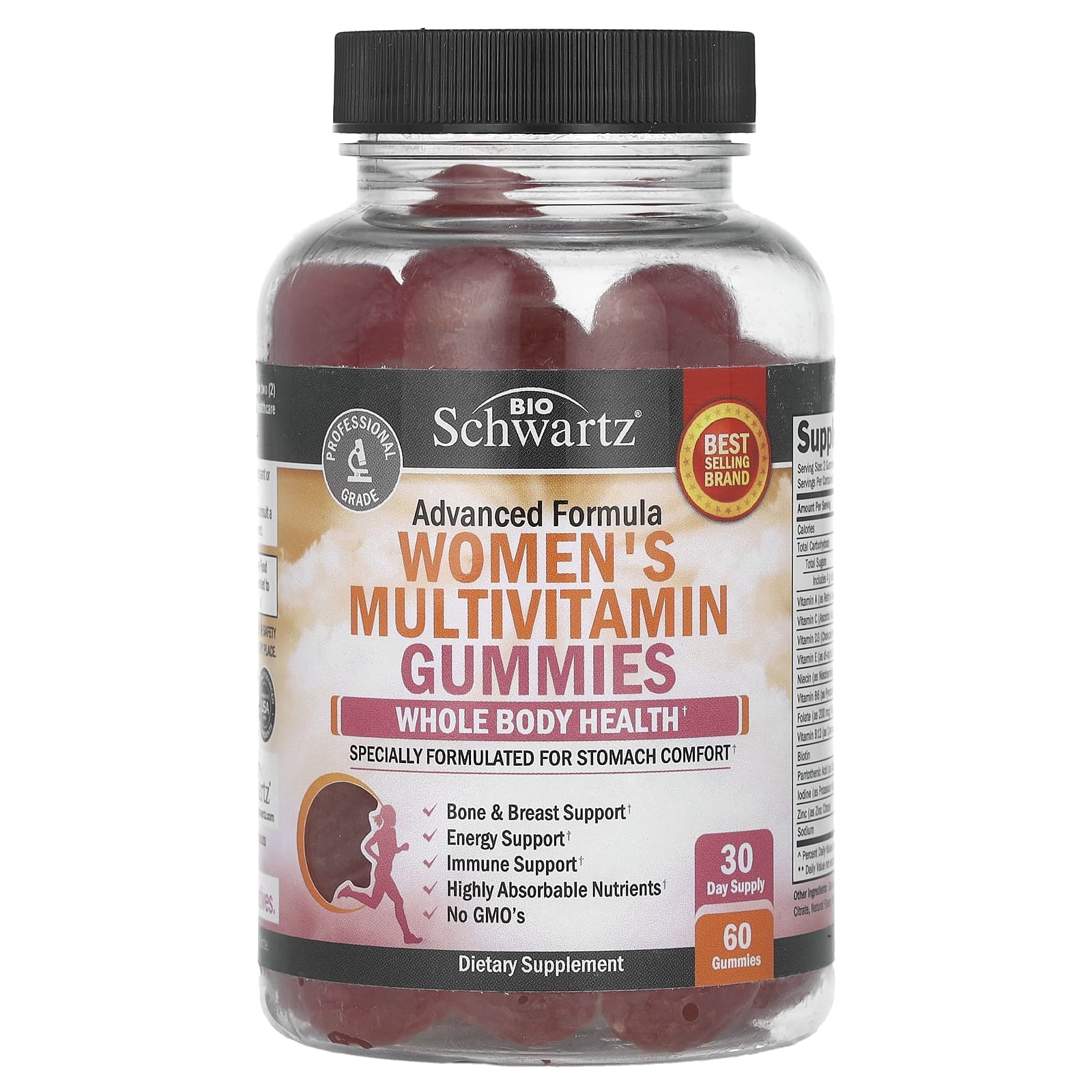 BioSchwartz Women's Multivitamin Gummies, Advanced Formula – 60 gommes — Tunisie