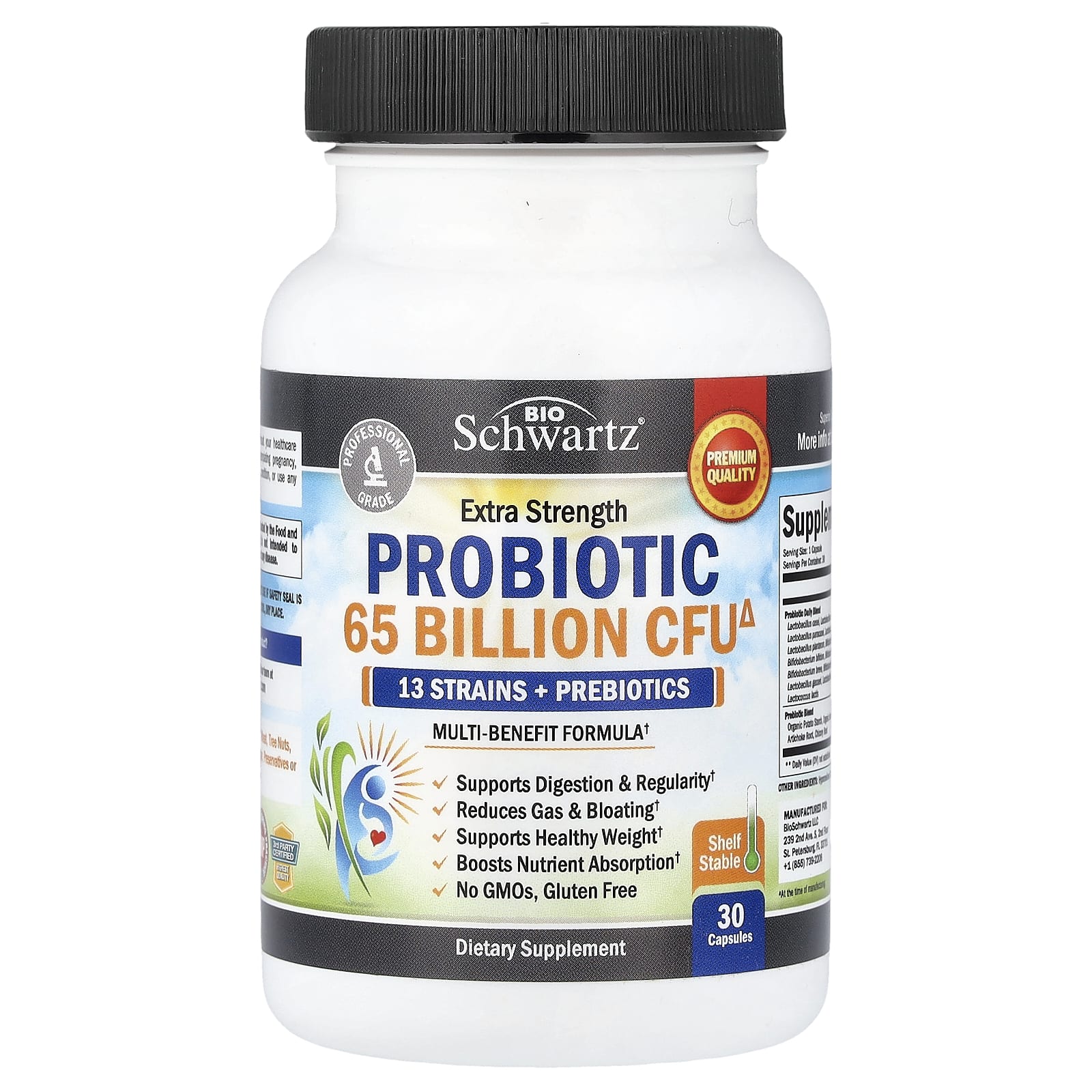 BioSchwartz Probiotic – 30 gélules — Tunisie