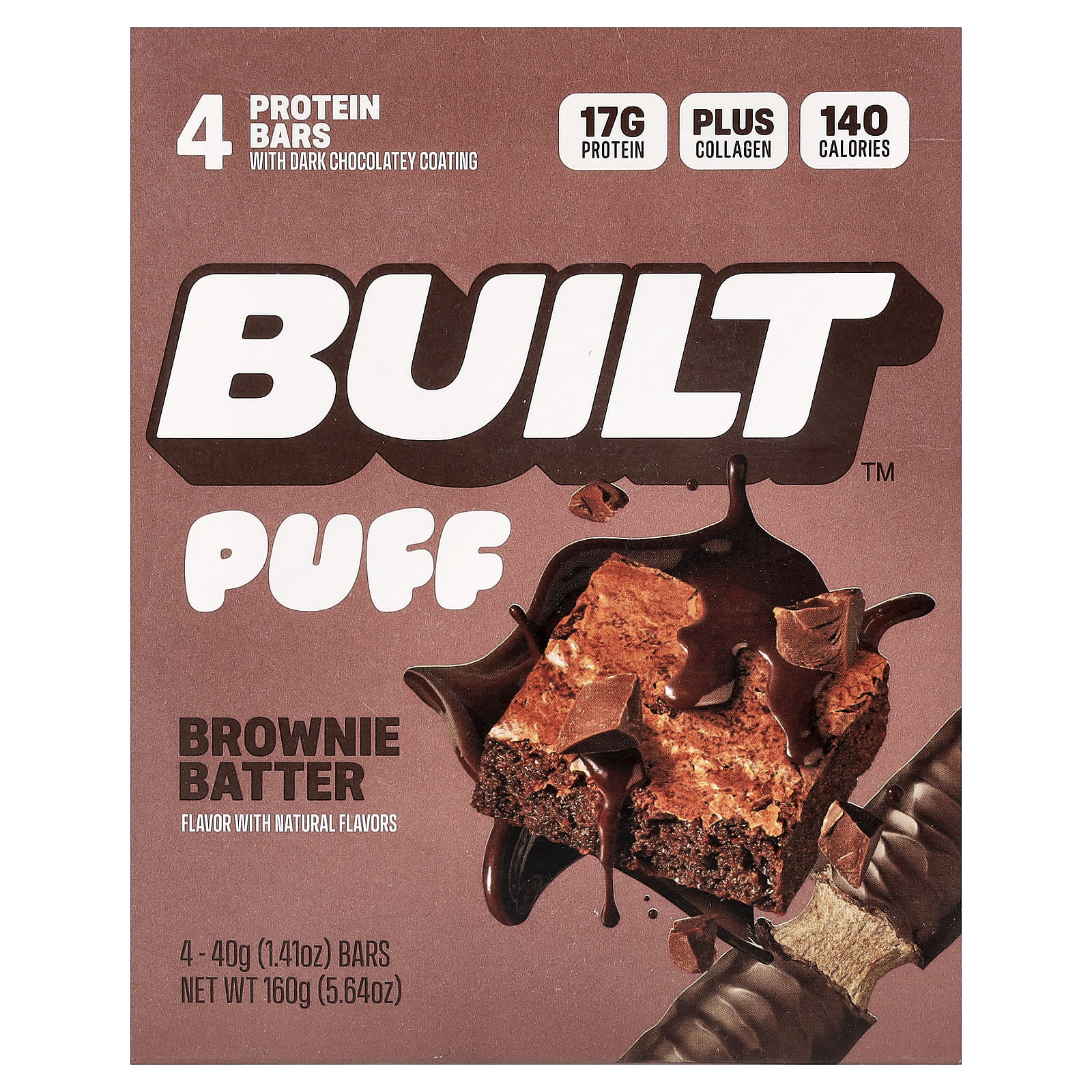 Built Puff, Protein Bars – Brownie Batter – 40 g — Tunisie