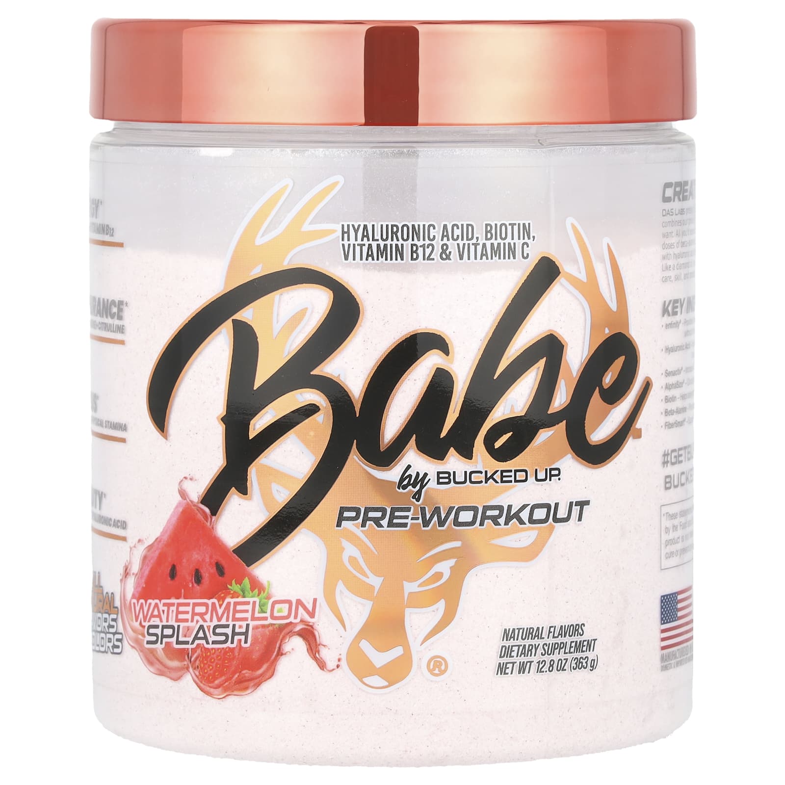 Bucked Up Babe, Pre-Workout – Watermelon Splash – 363 g — Tunisie