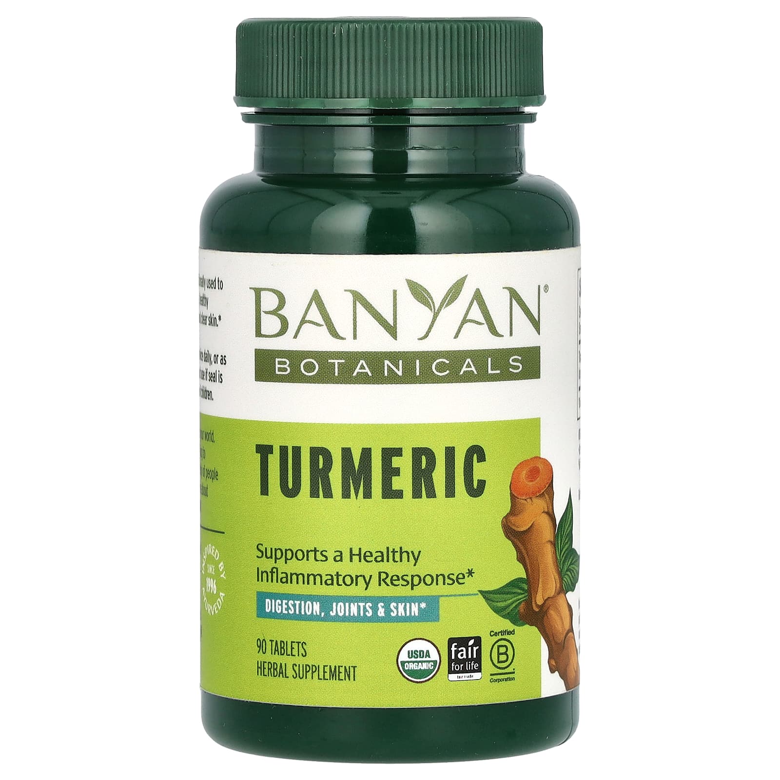 Banyan Botanicals Turmeric – 90 comprimés — Tunisie