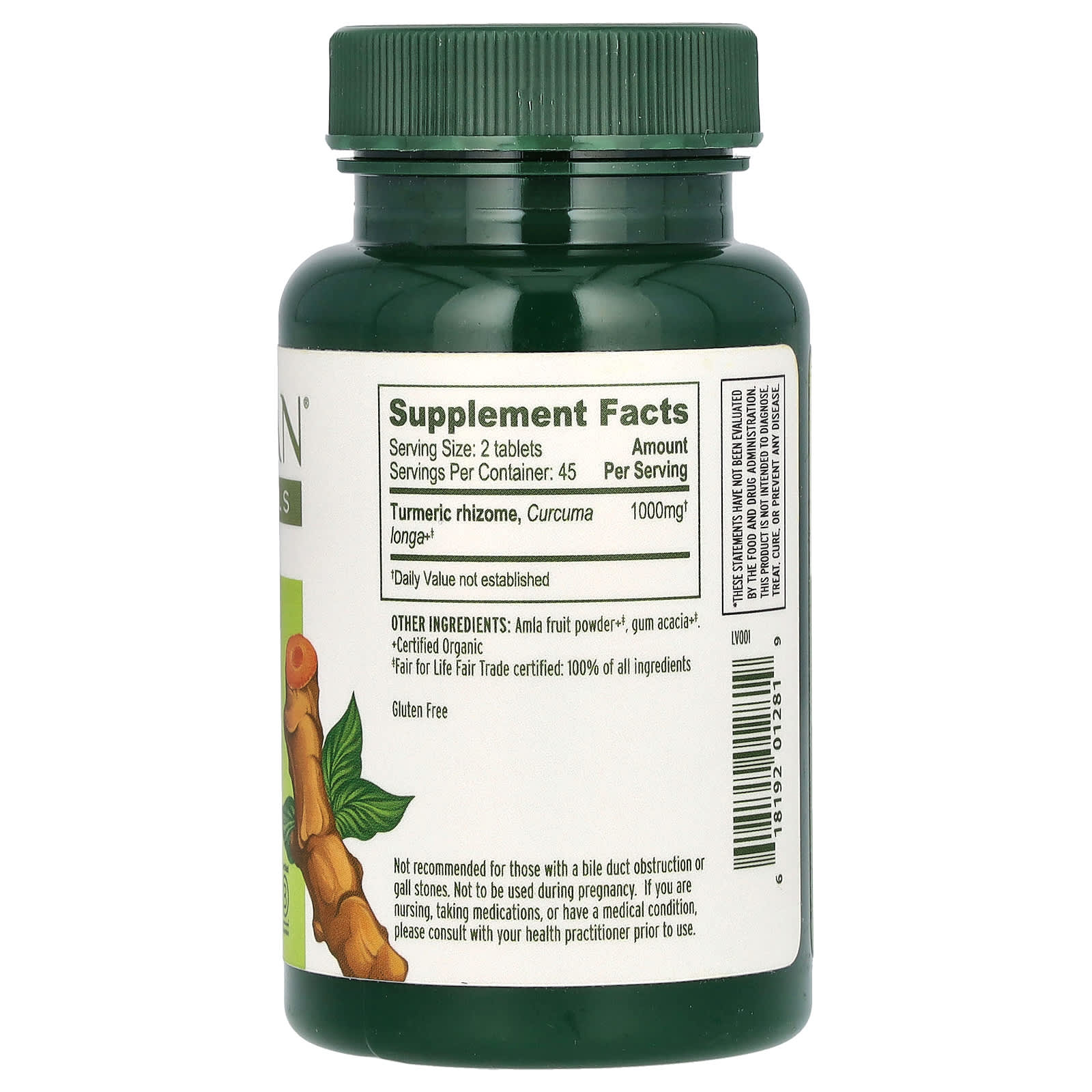 Banyan Botanicals Turmeric – 90 comprimés — photo 2 sur 2
