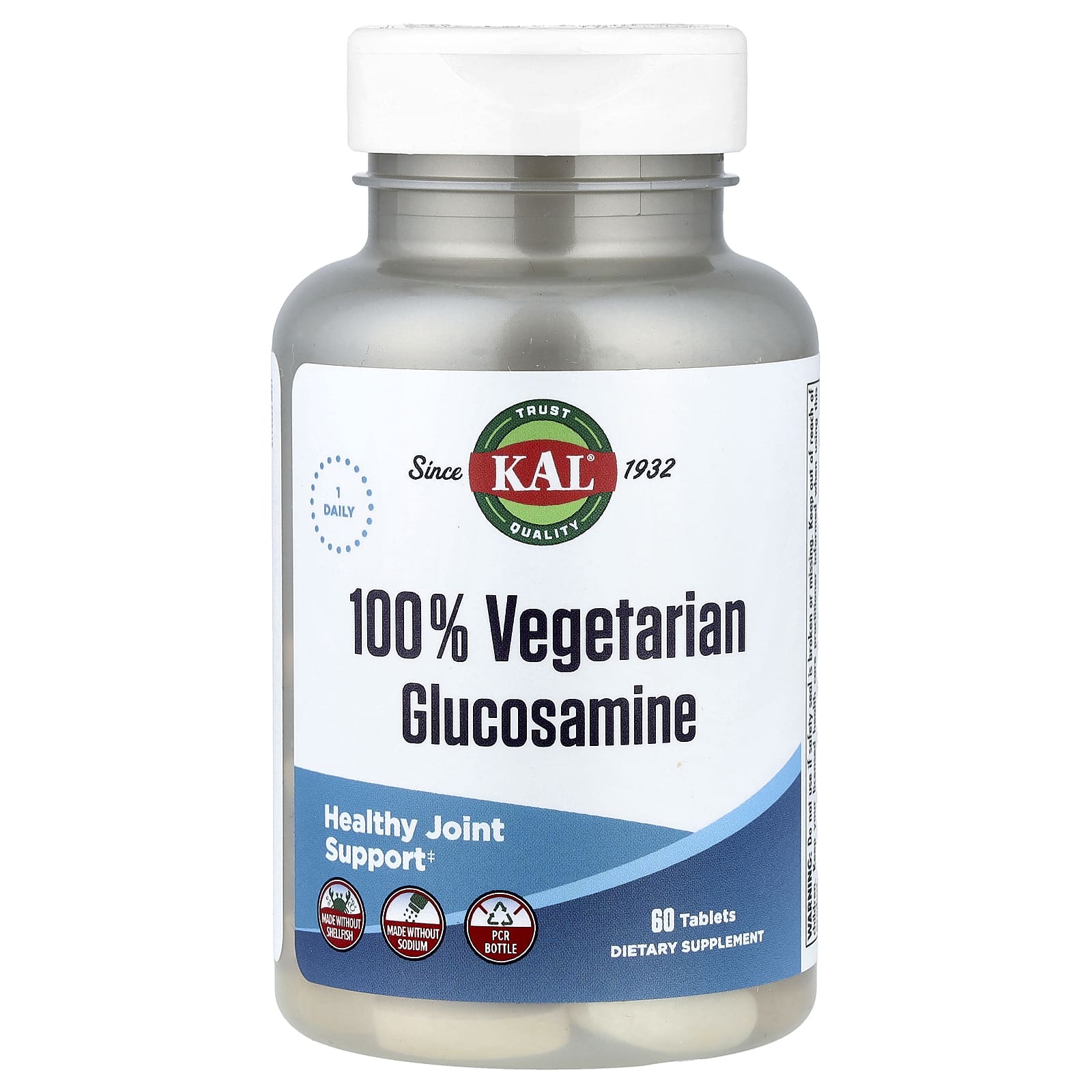 KAL 100% Vegetarian Glucosamine – 60 comprimés — Tunisie