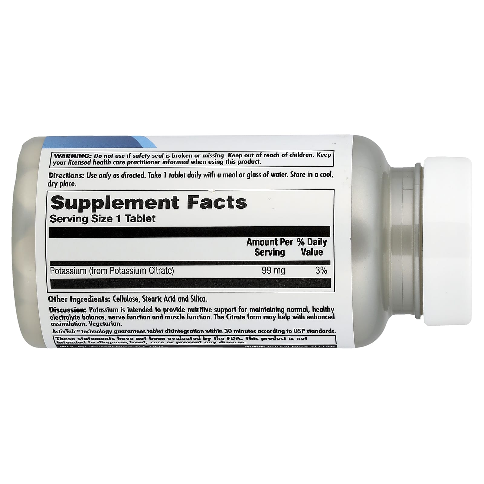 KAL Potassium 99 Citrate – 100 comprimés — photo 2 sur 2
