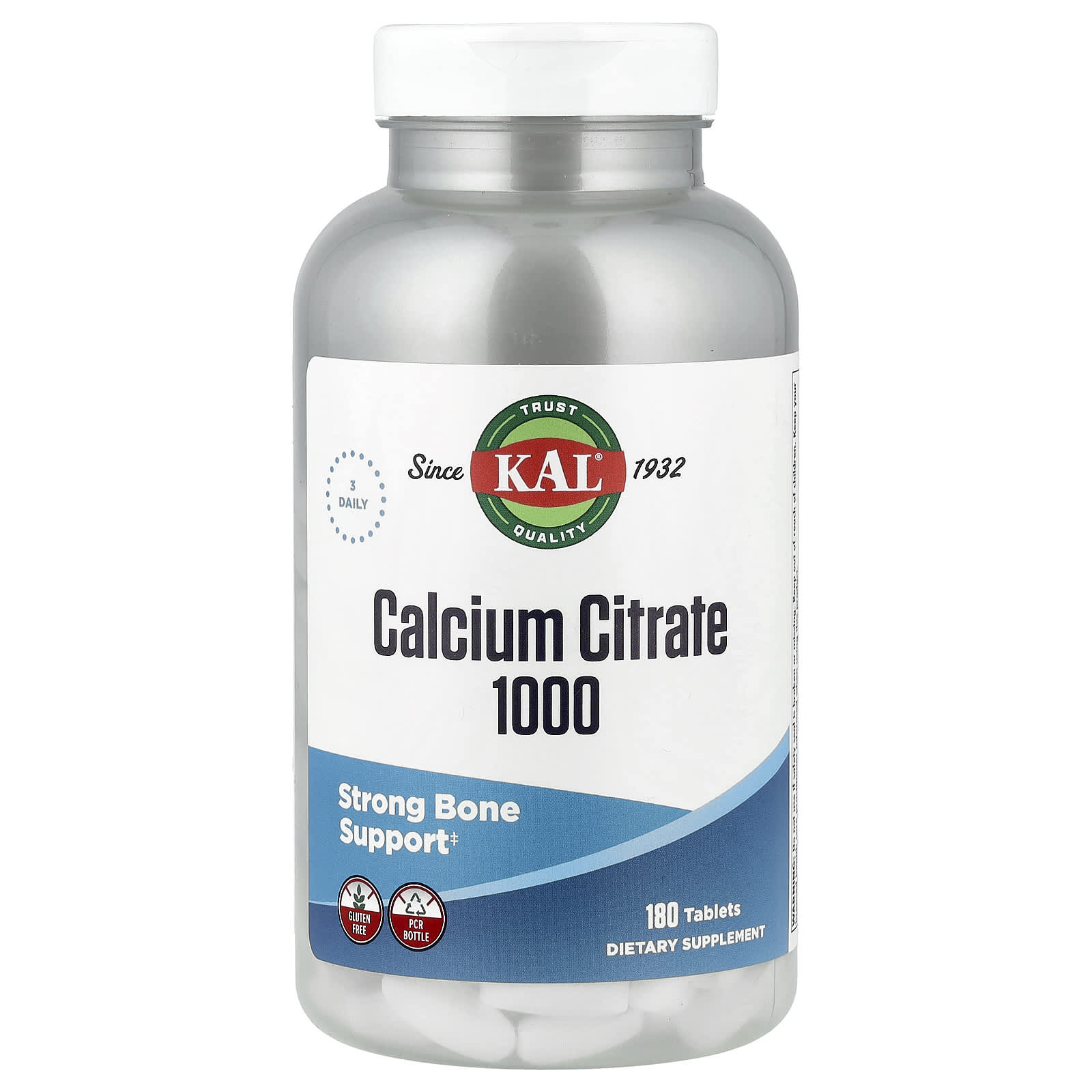 KAL Calcium Citrate 1000 – 180 comprimés — Tunisie