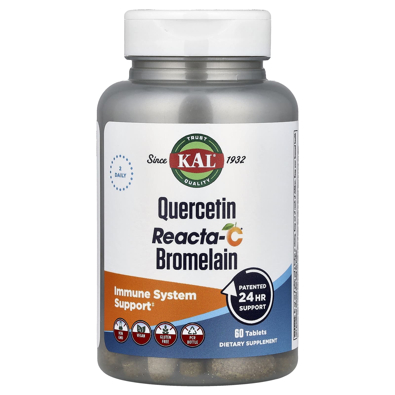 KAL Quercetin Reacta-C Bromelain – 60 comprimés — Tunisie